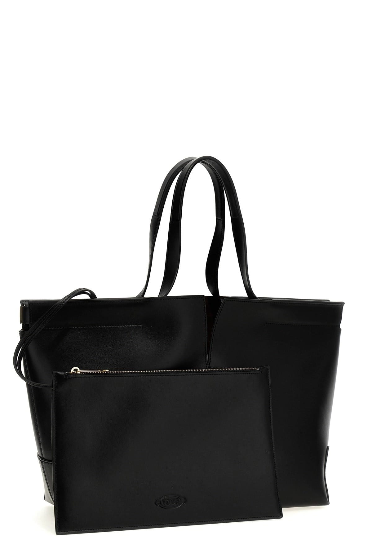 TOD'S ブラック トートバッグ Tod's ディ バッグ フォリオ ショッピングバッグ | Sendegaro JP