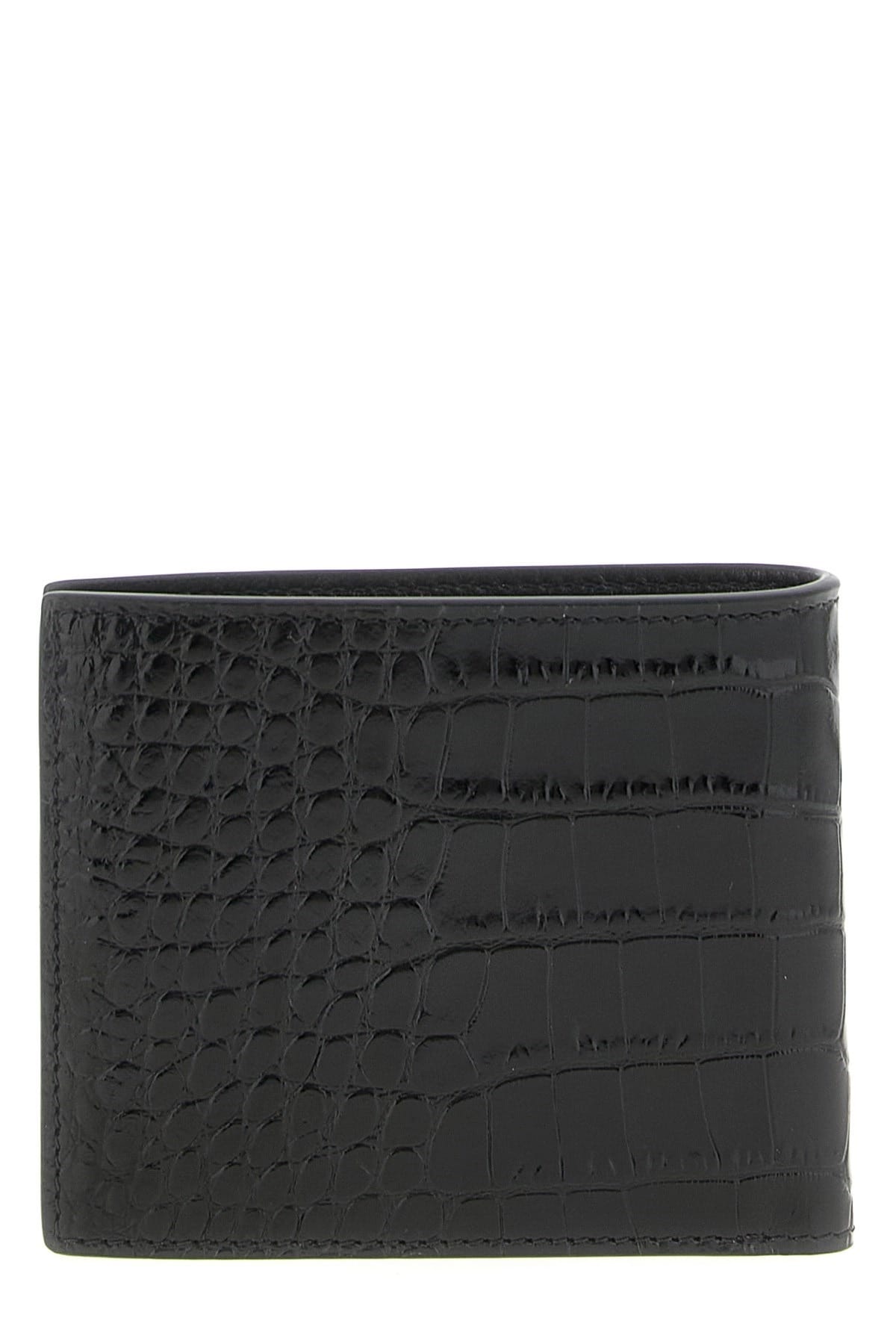 Tom Ford Tom Ford Black Crocodile Print Wallet