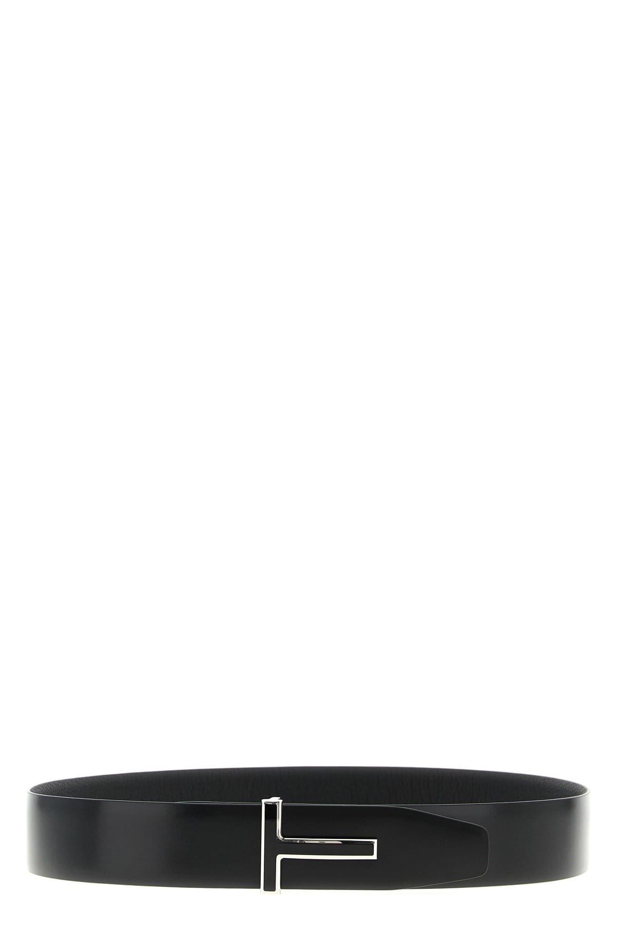 Tom Ford Tom Ford Black Reversible Buckle Belt