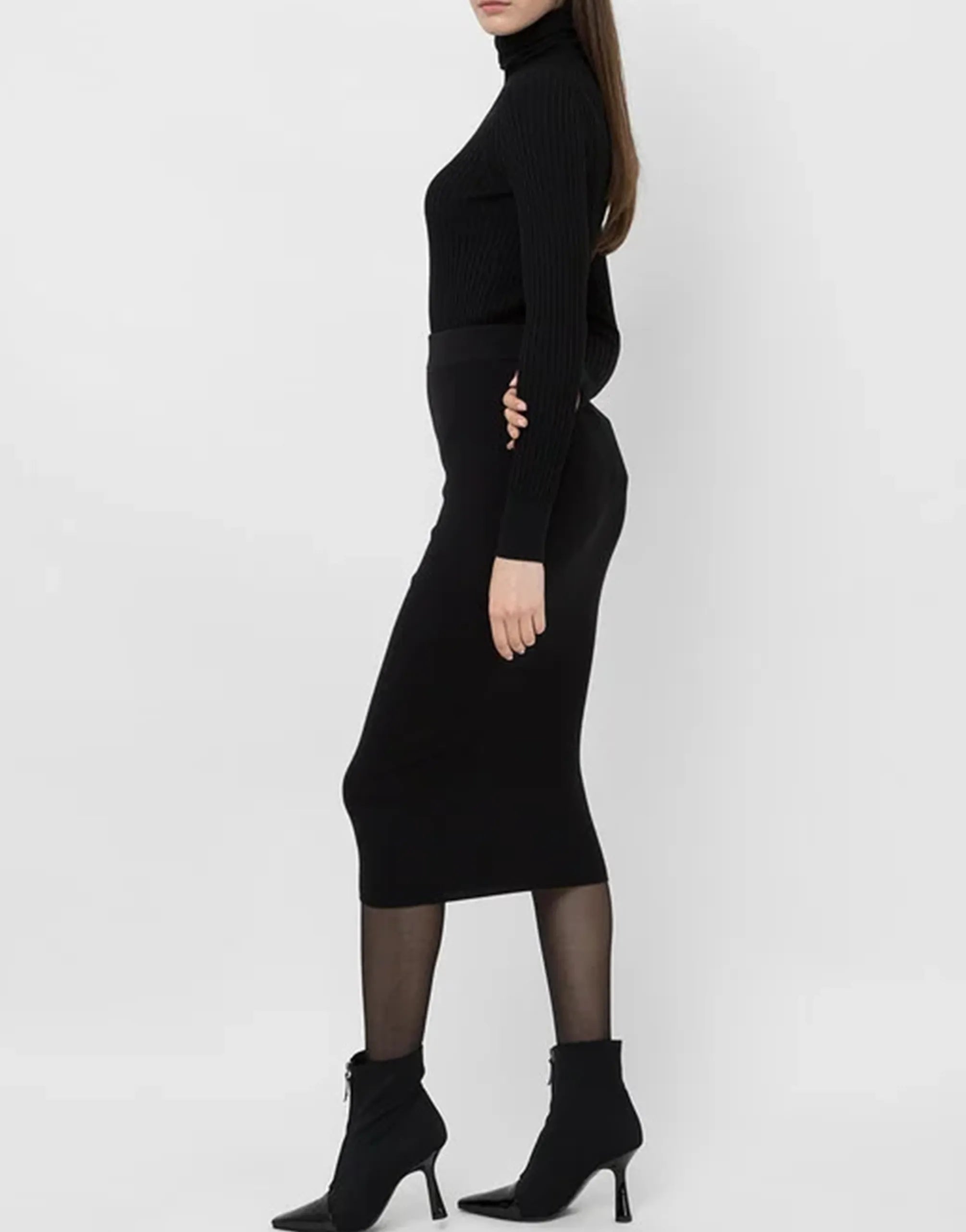 Tom Ford Tom Ford Engraved logo Midi Skirt