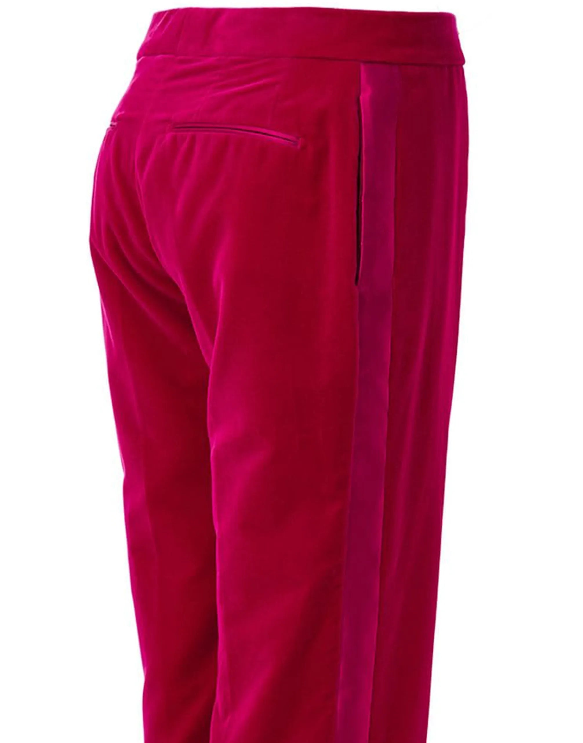 Tom Ford Tom Ford Fuchsia Chenille Tuxedo Pants