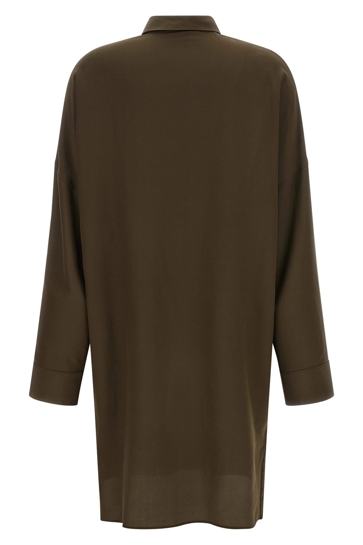Tom Ford Tom Ford Green Silk Tunic Midi Dress