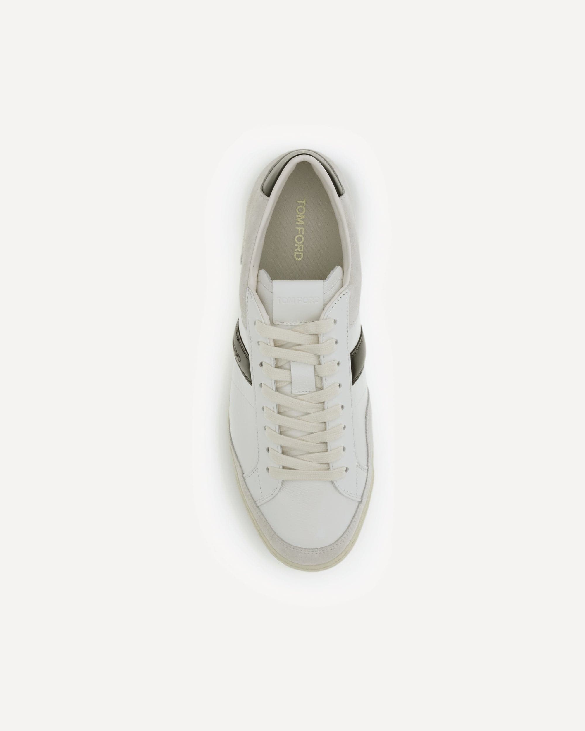 Tom Ford Leather Sneaker With Paneled Design
