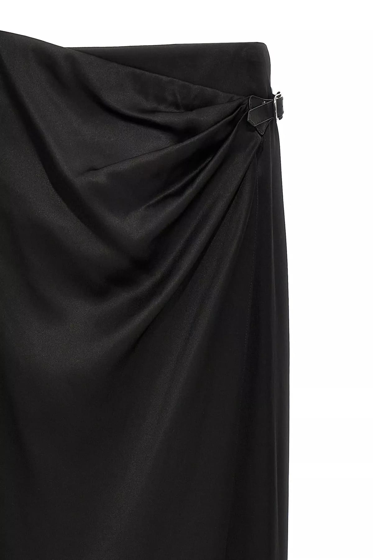 Tom Ford Tom Ford Long Wrap Silk Satin Skirt