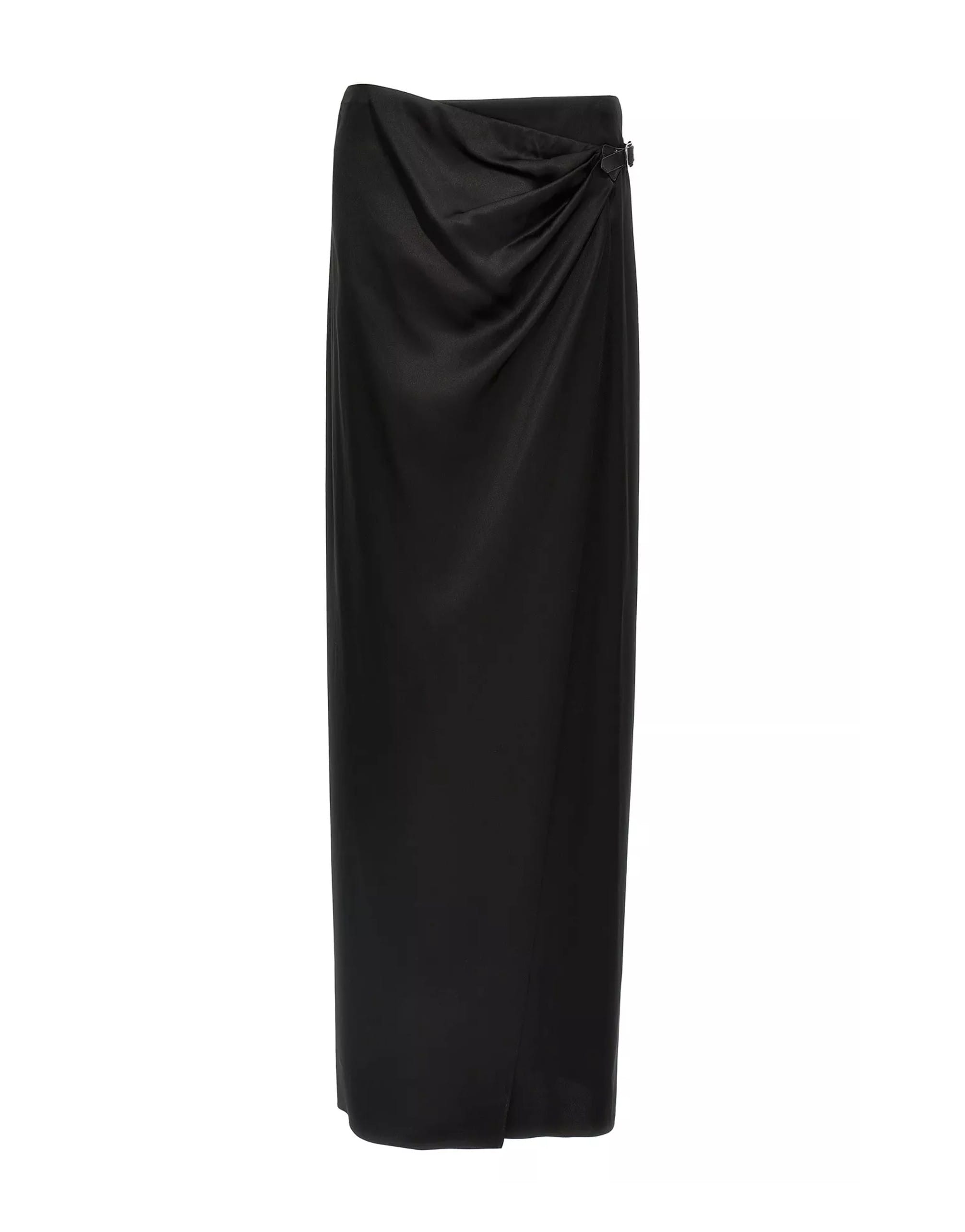 Tom Ford Tom Ford Long Wrap Silk Satin Skirt