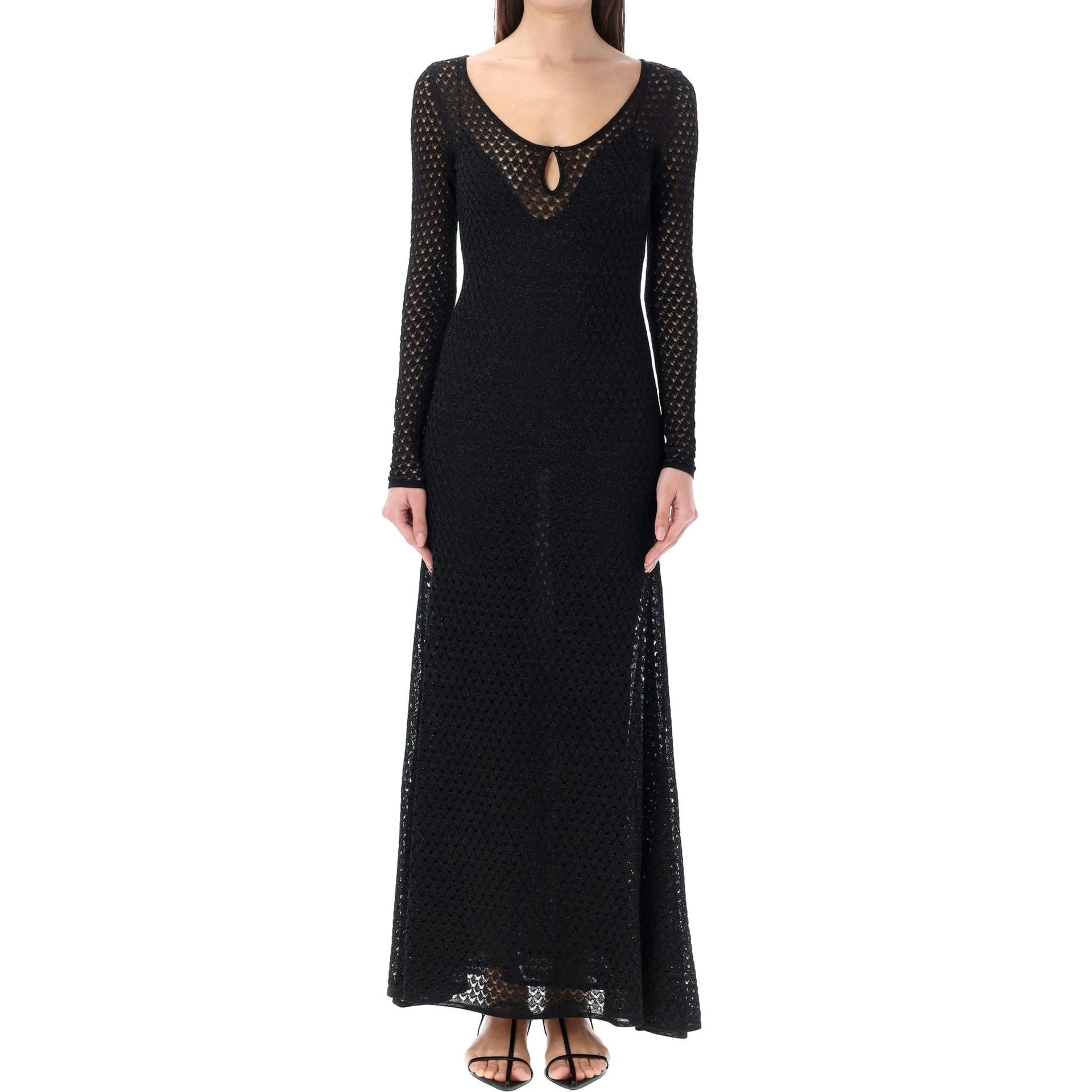 Tom Ford Lurex Crochet Maxi Dress - alternate view