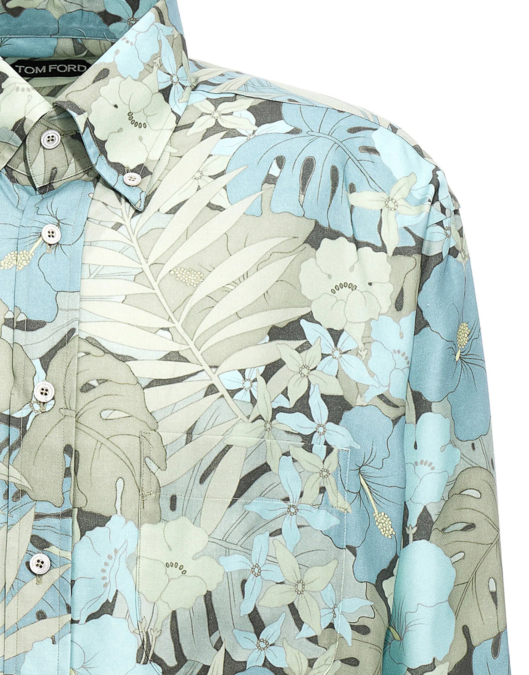 Tom Ford Tom Ford Lyocell Floral Print Shirt