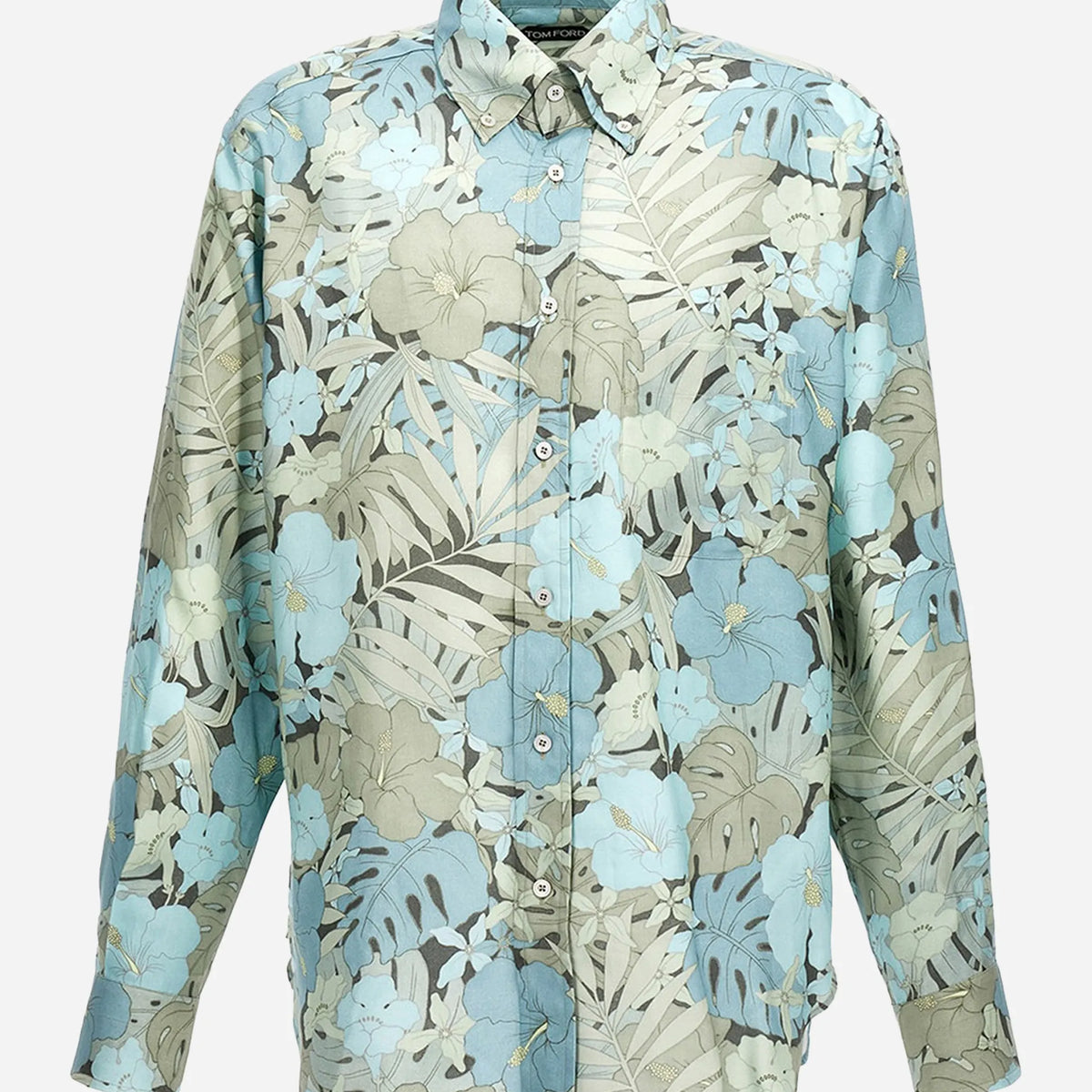 Tom Ford Blue Lyocell Shirt