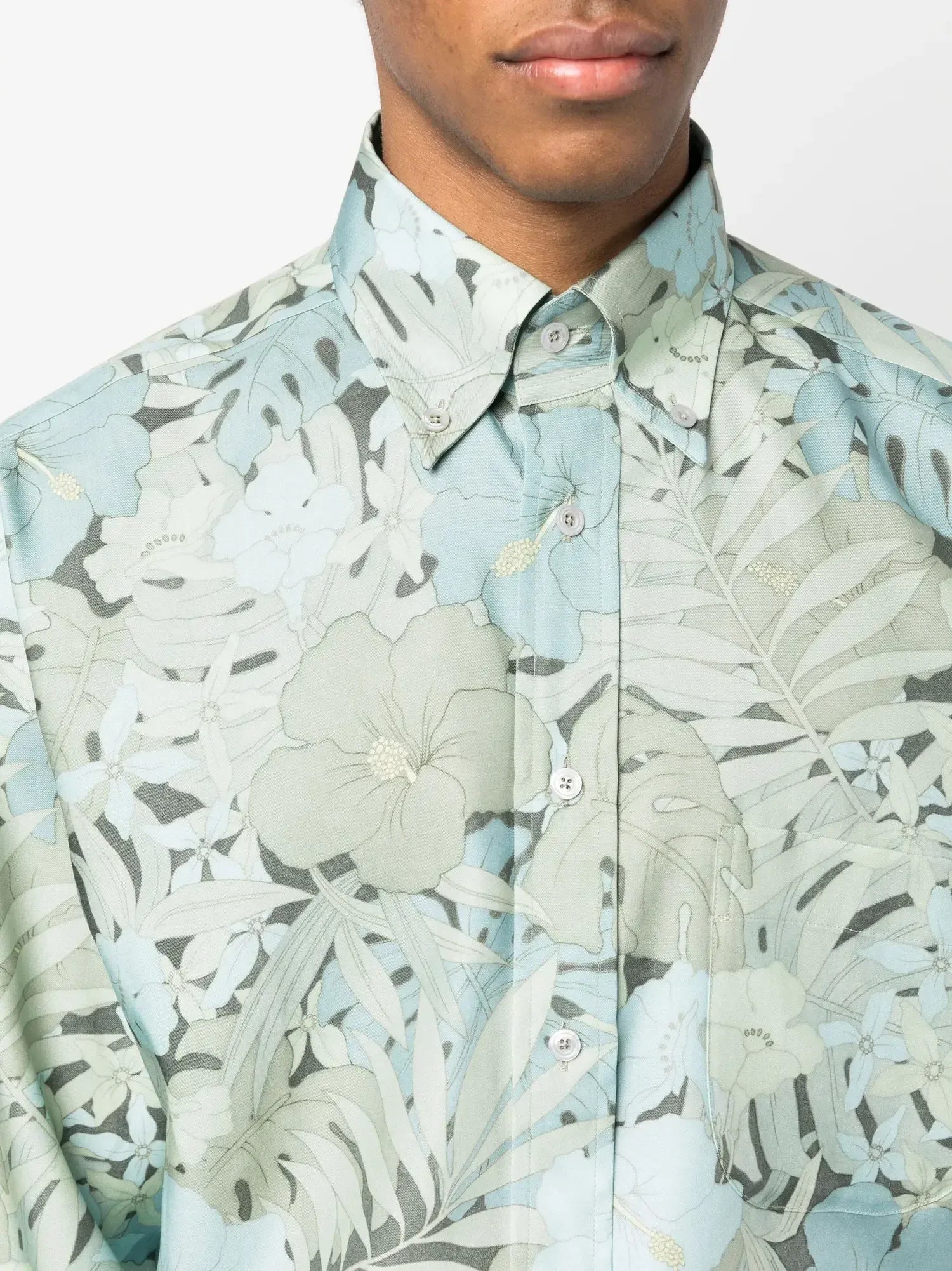 Tom Ford Tom Ford Lyocell Floral Print Shirt