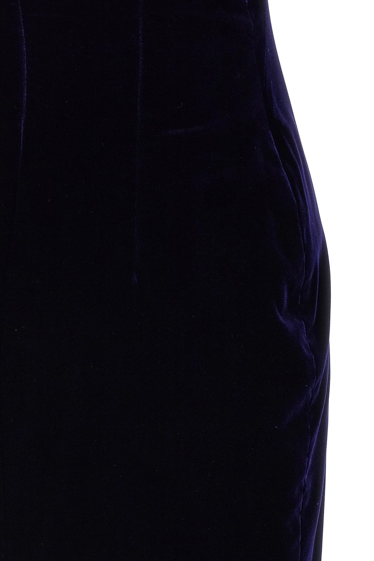 Tom Ford Tom Ford Off-Shoulder Velvet Cocktail Midi Dress