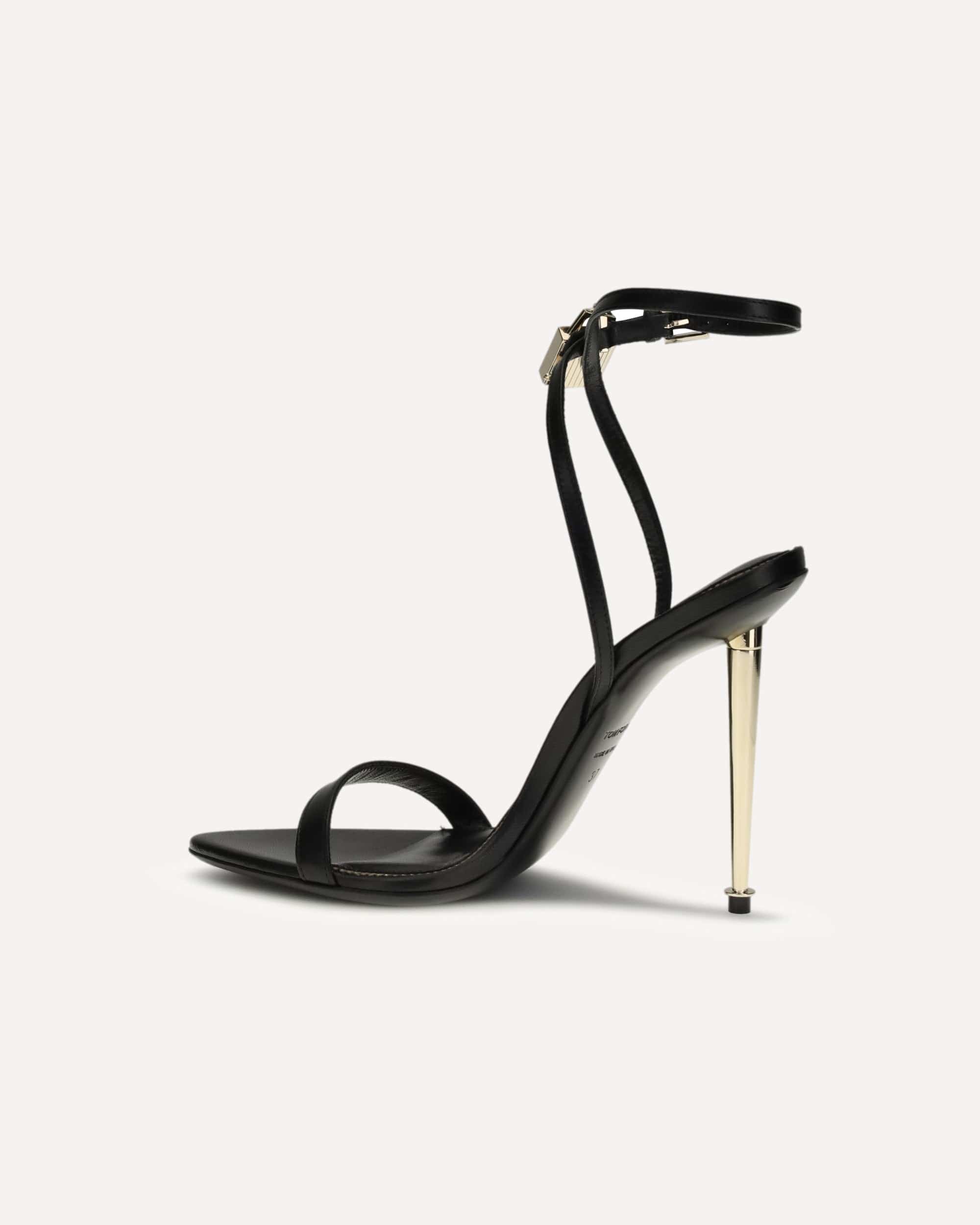 Tom Ford Tom Ford Padlock Pointy Naked Heeled Sandals
