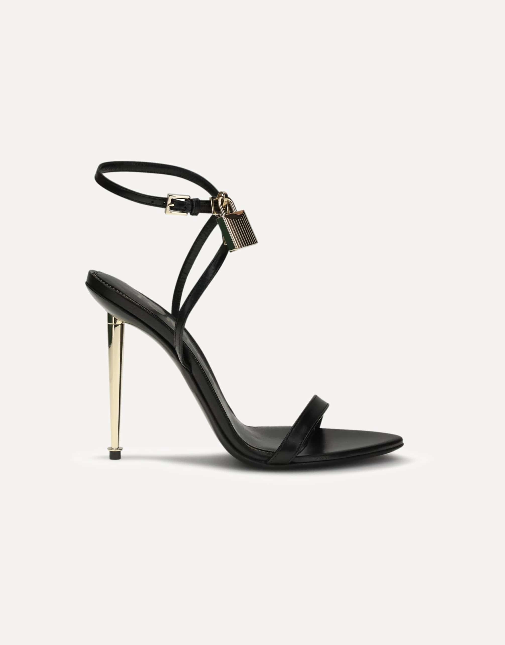 Tom Ford Tom Ford Padlock Pointy Naked Heeled Sandals