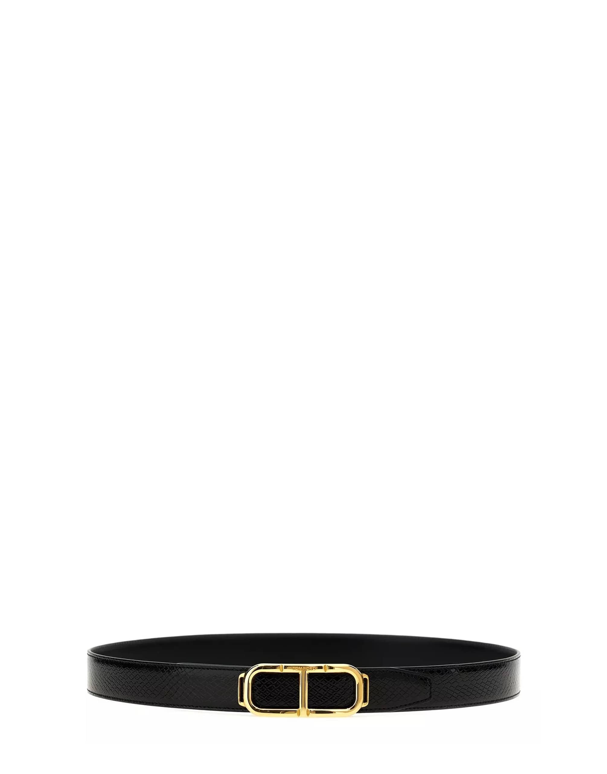Tom Ford Tom Ford Reversible Logo Leather Belt