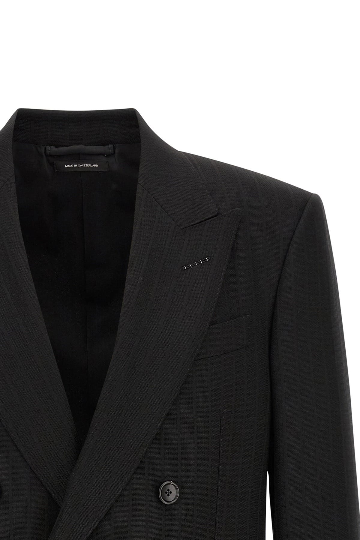 Tom Ford Tom Ford Satin Pinstripe Wool Blazer