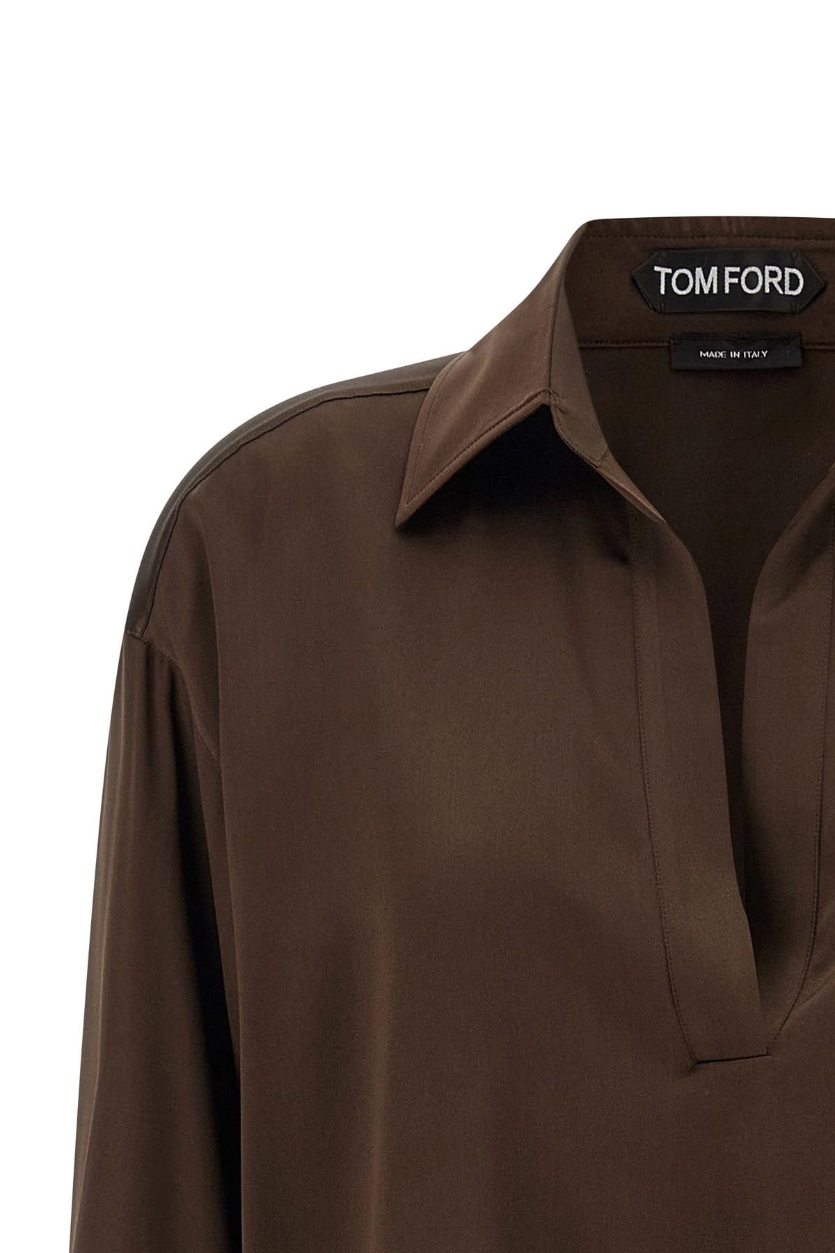 Tom Ford Tom Ford Silk Satin Polo Shirt