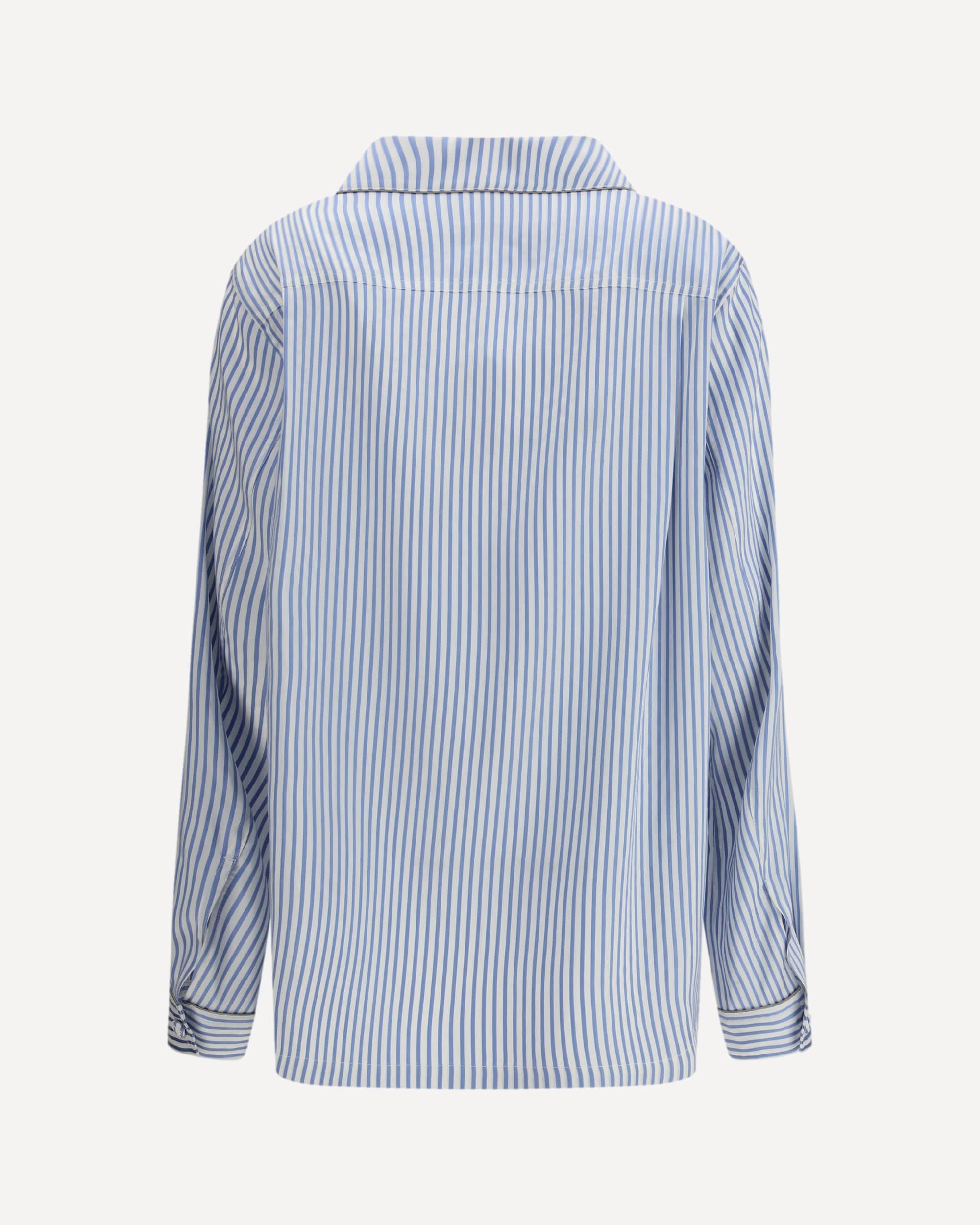 Tom Ford Striped Silk Pj Shirt