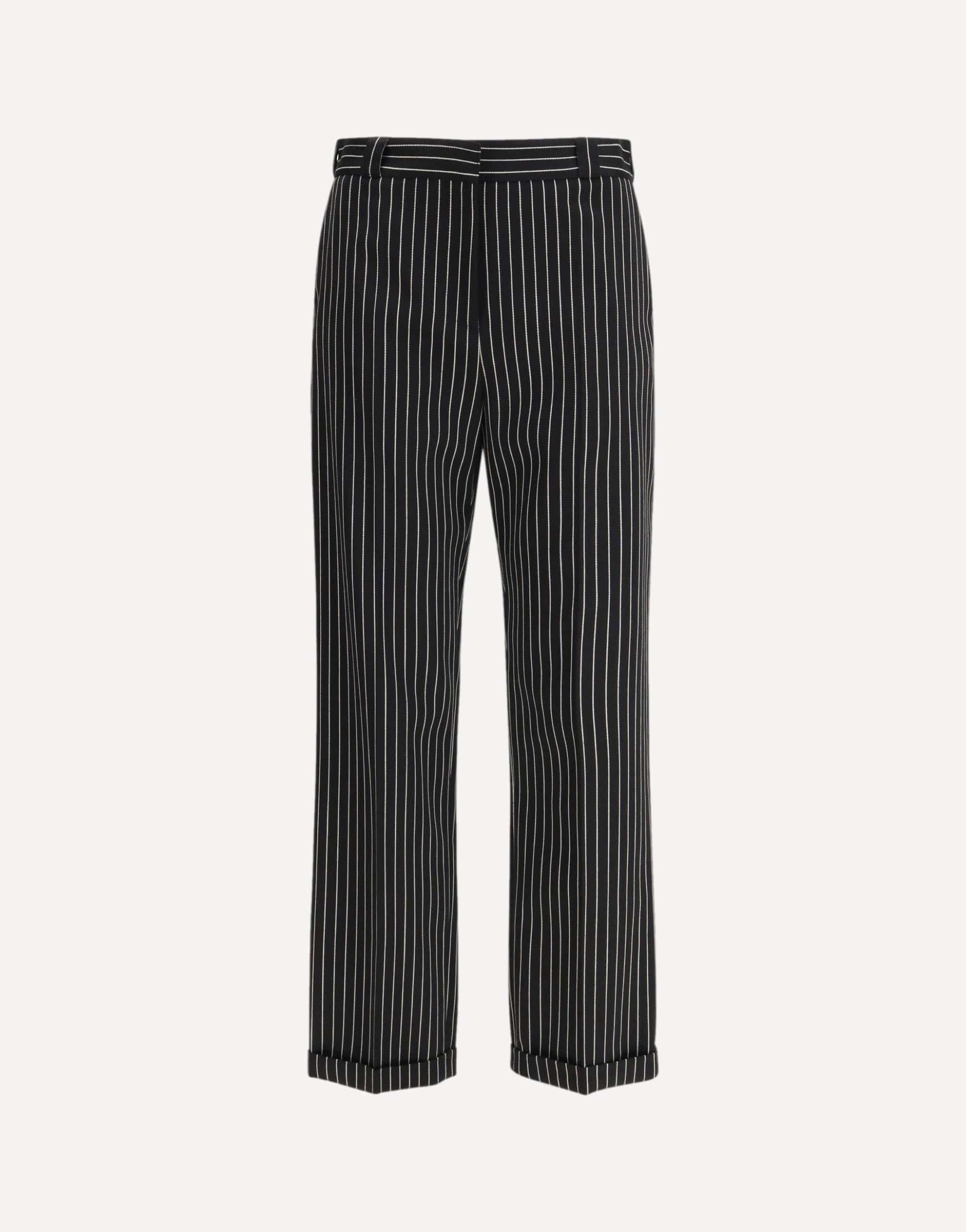 Tom Ford Striped Wool And Cotton Pants