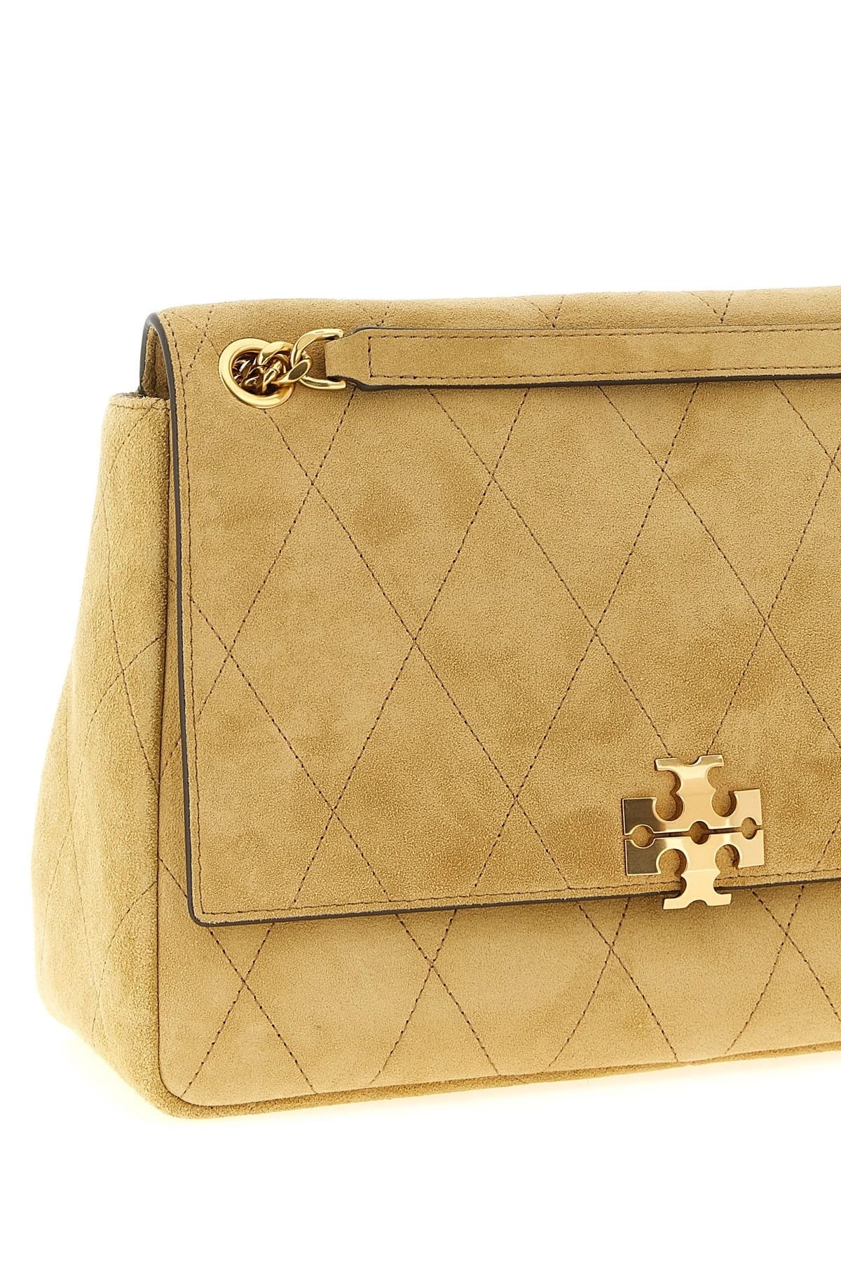 Tory Burch Charlie Medium Suede Shoulder Bag | Sendegaro