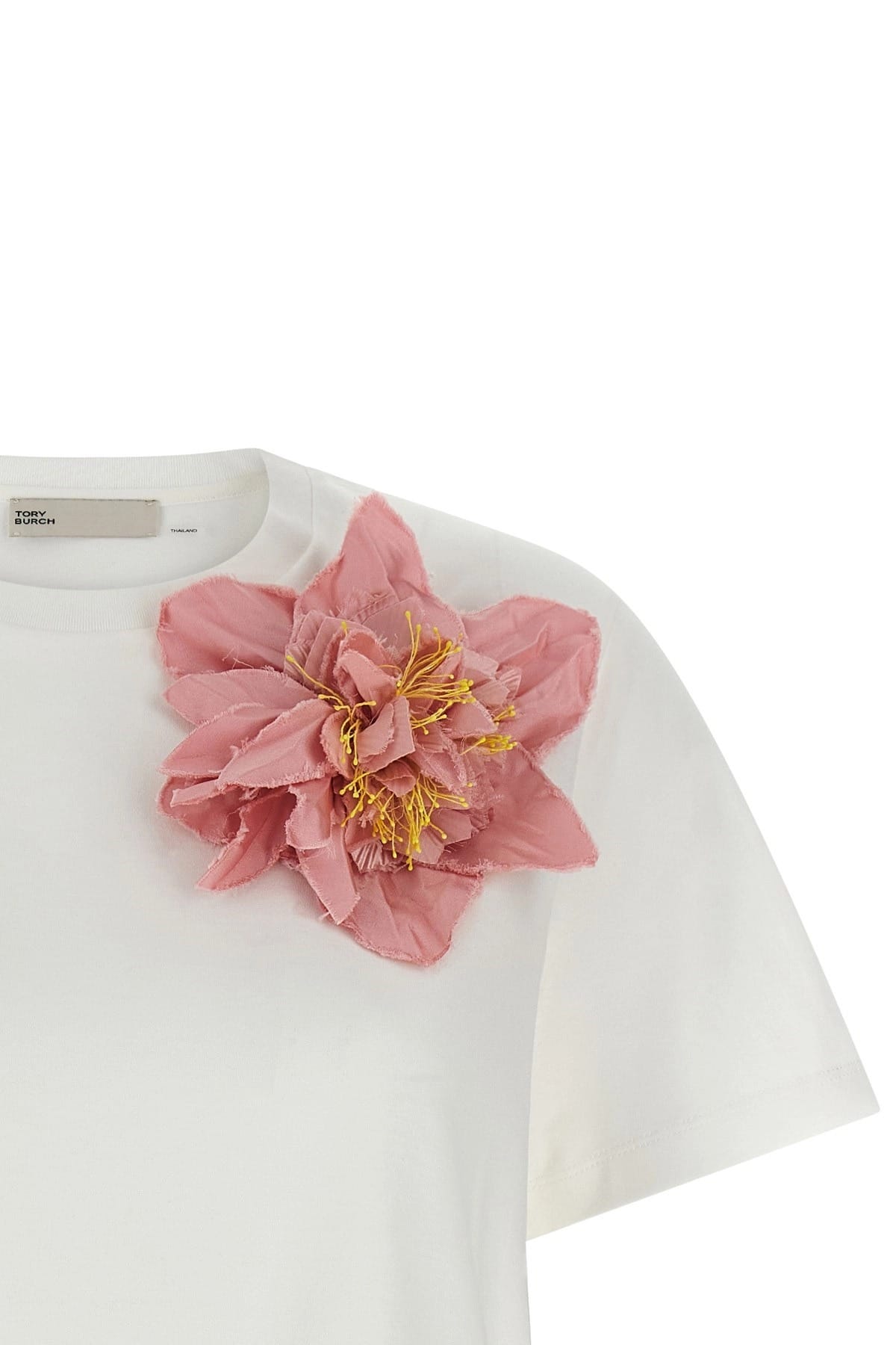 Tory Burch Tory Burch Floral Applique T-Shirt