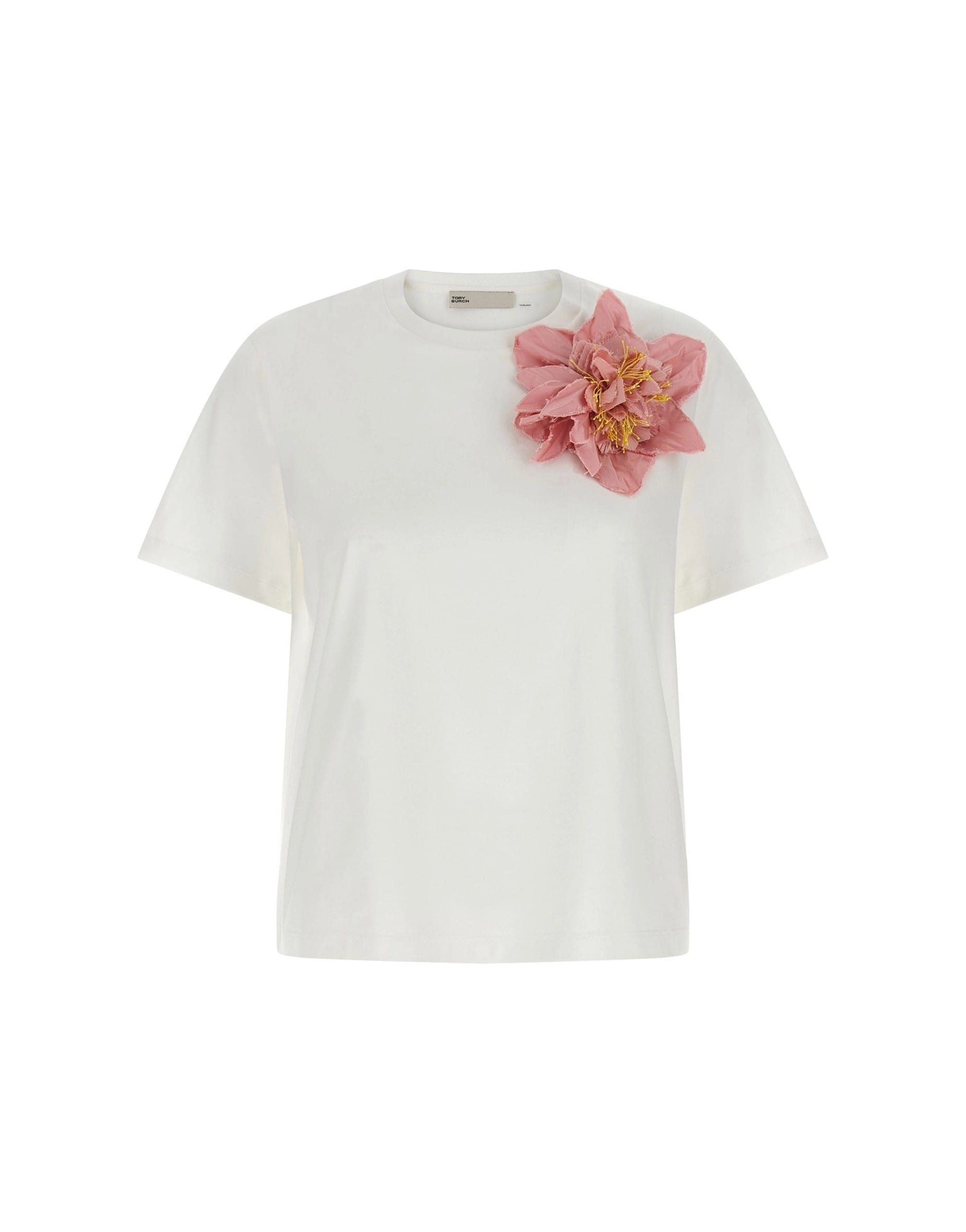 Tory Burch Tory Burch Floral Applique T-Shirt