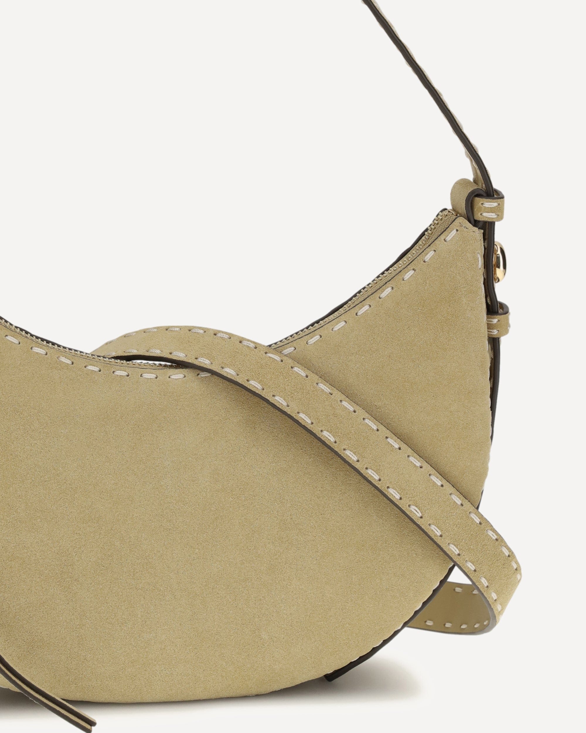 Tory Burch Leather Shoulder Bag With Zipper
