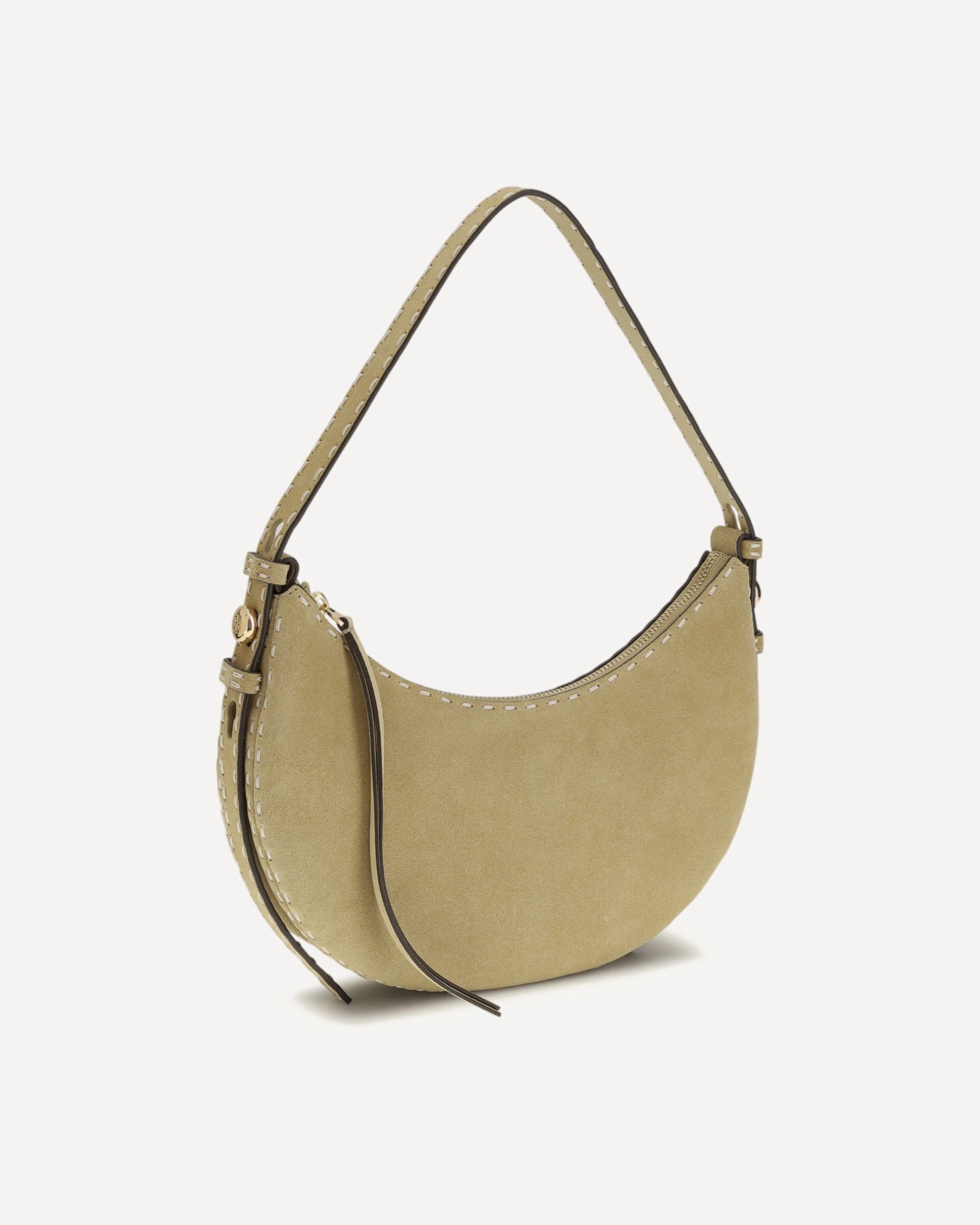 Leather Shoulder Bag With Zipper - alternate view