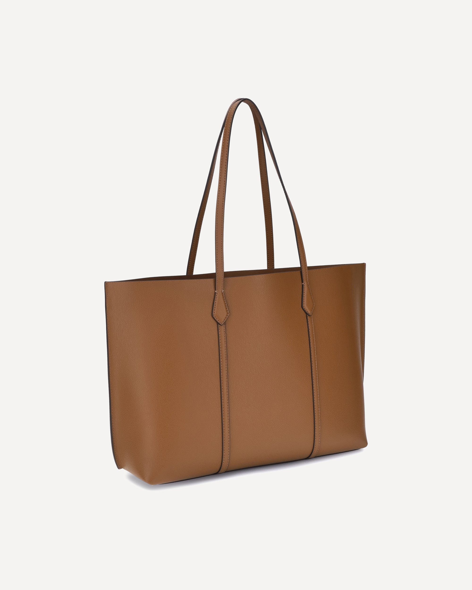 Tory Burch トートバッグ ブラウン Tory Burch Perry Grained Leather Tote Bag | Sendegaro DE