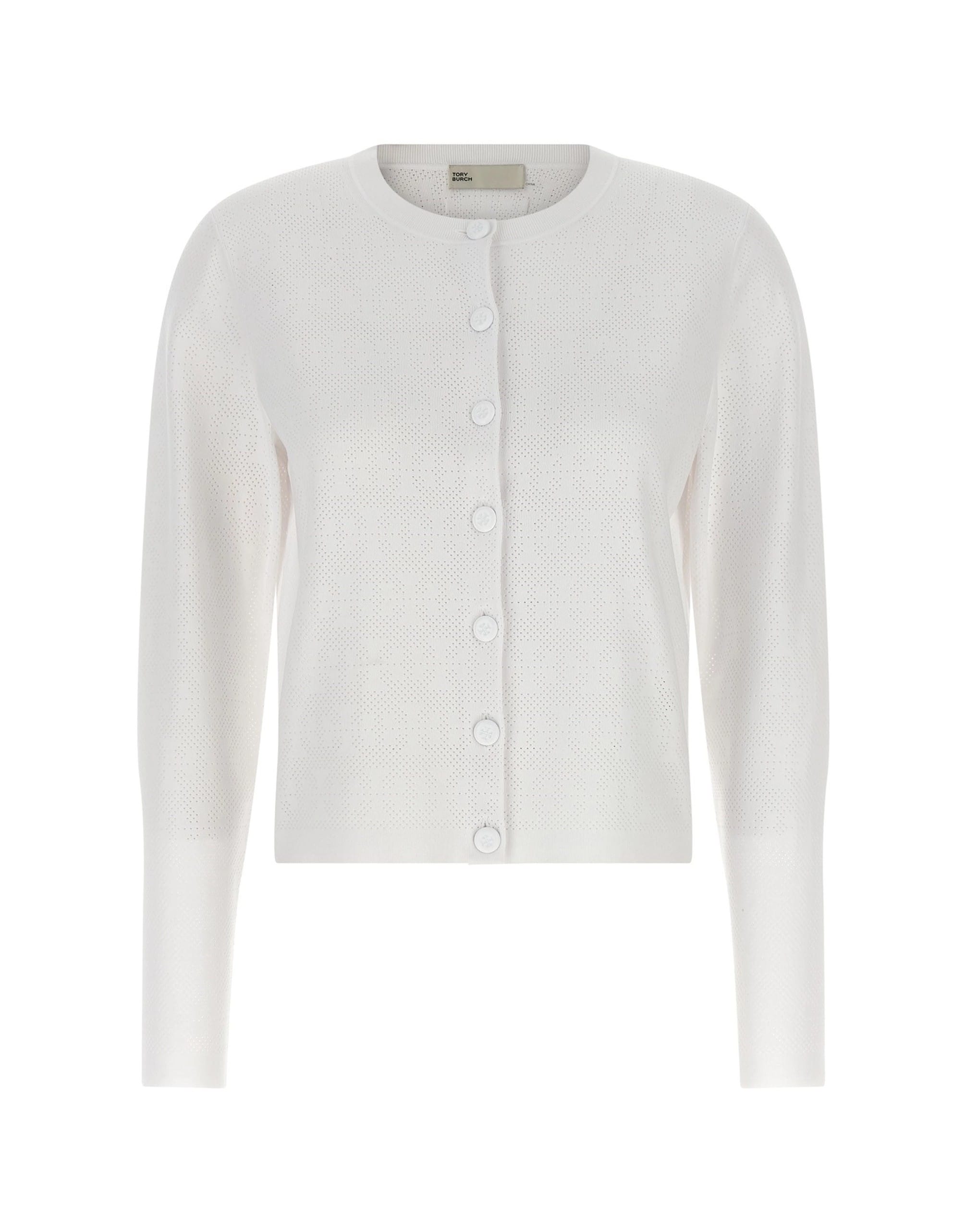 Tory Burch Tory Burch Pointelle Viscose Cardigan
