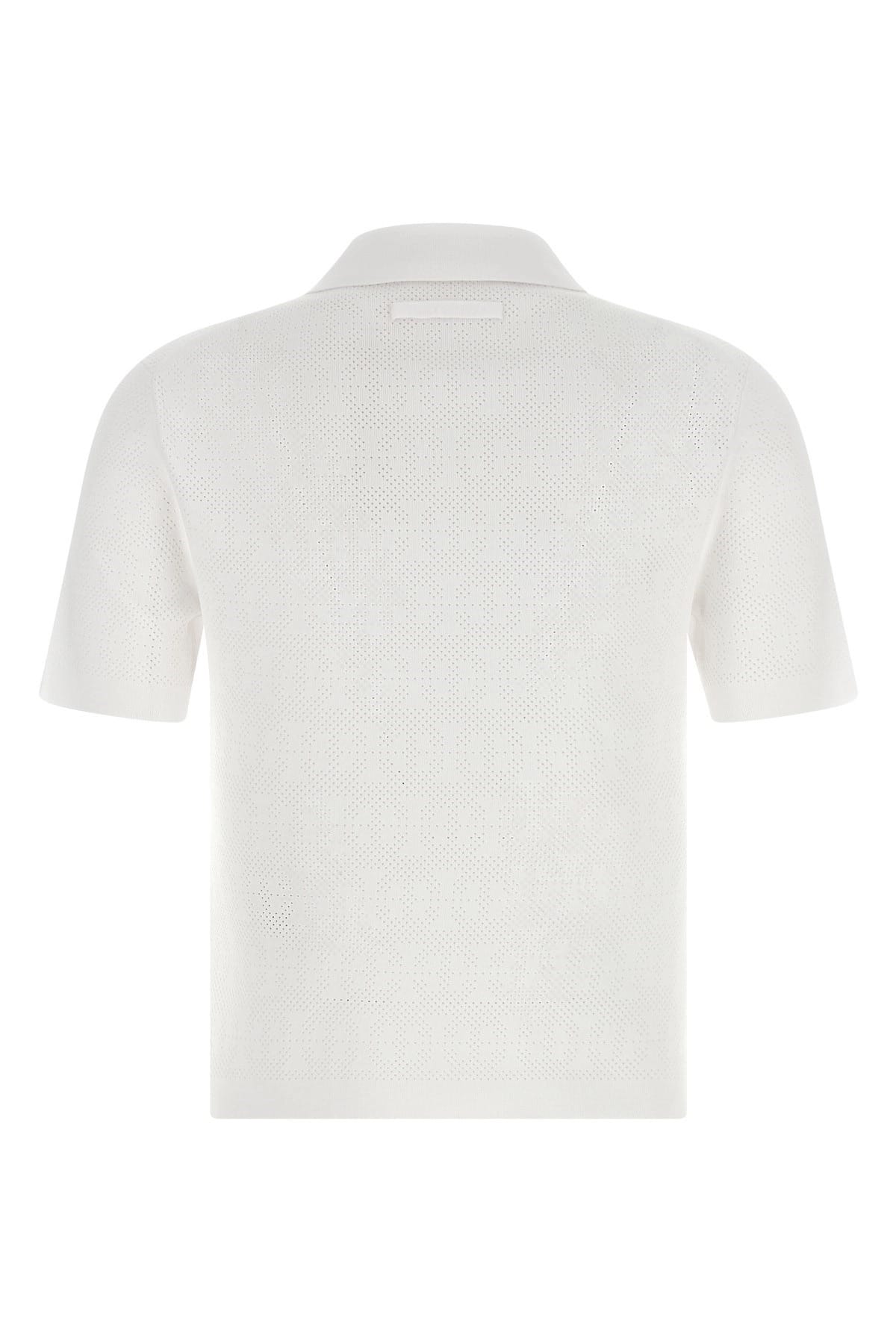 Tory Burch Tory Burch Pointelle Viscose Polo Shirt