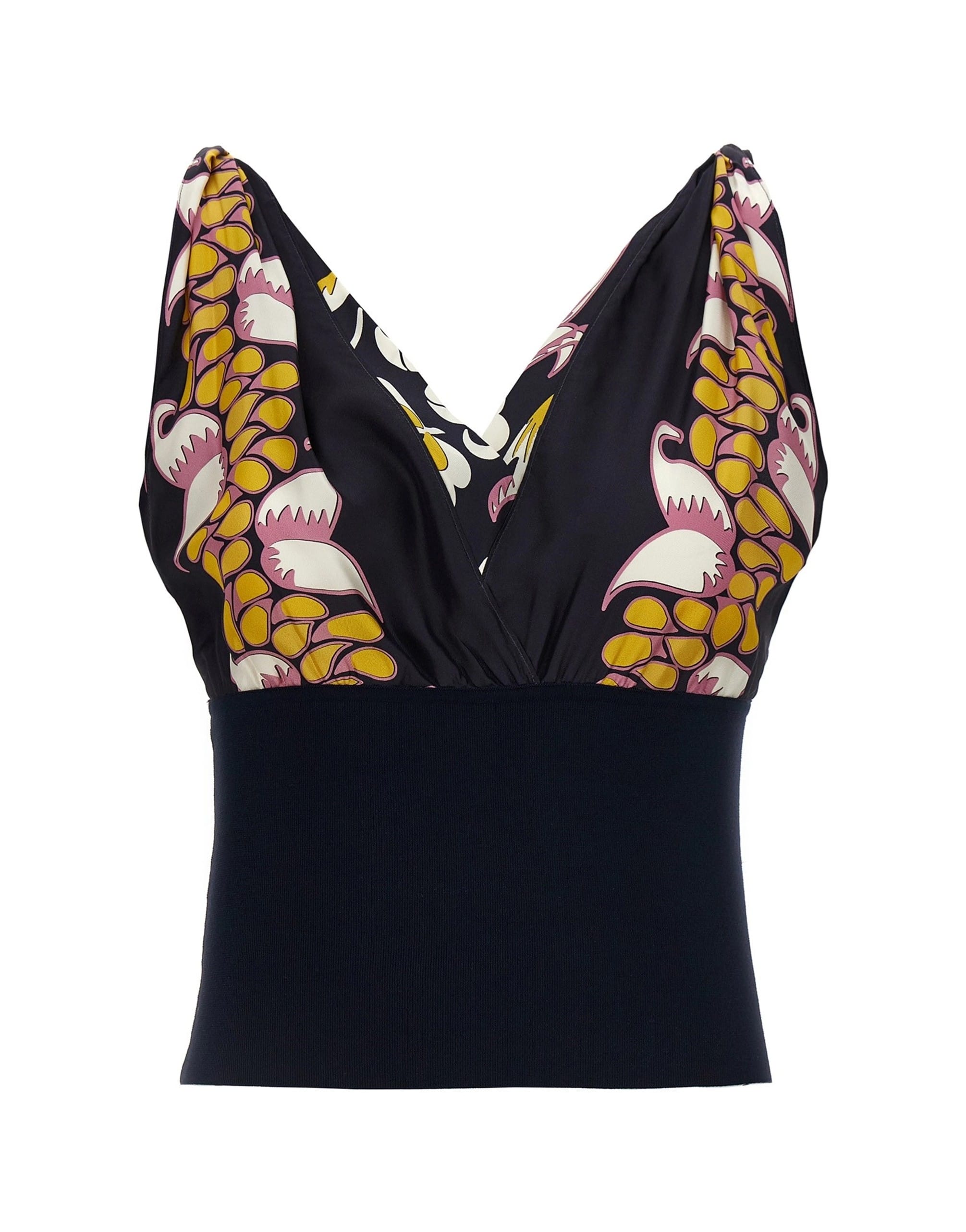 Tory Burch Tory Burch Printed Silk Top