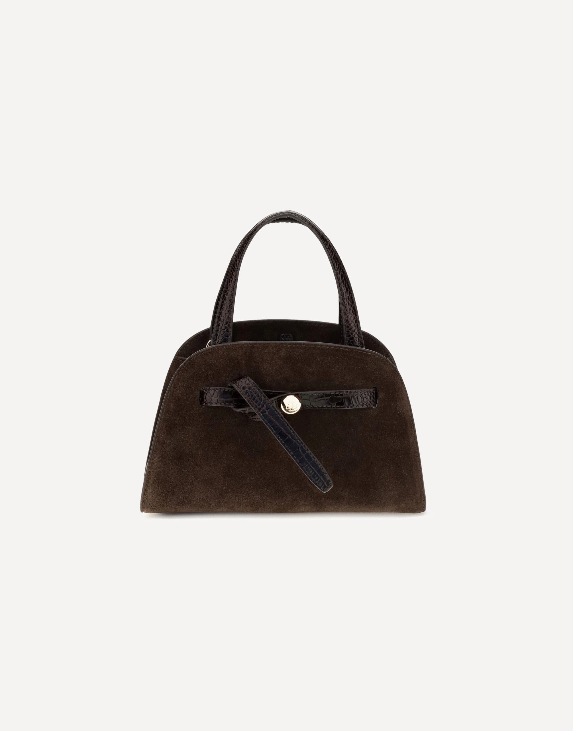 Tory Burch Small Romy Suede Top Handle Bag