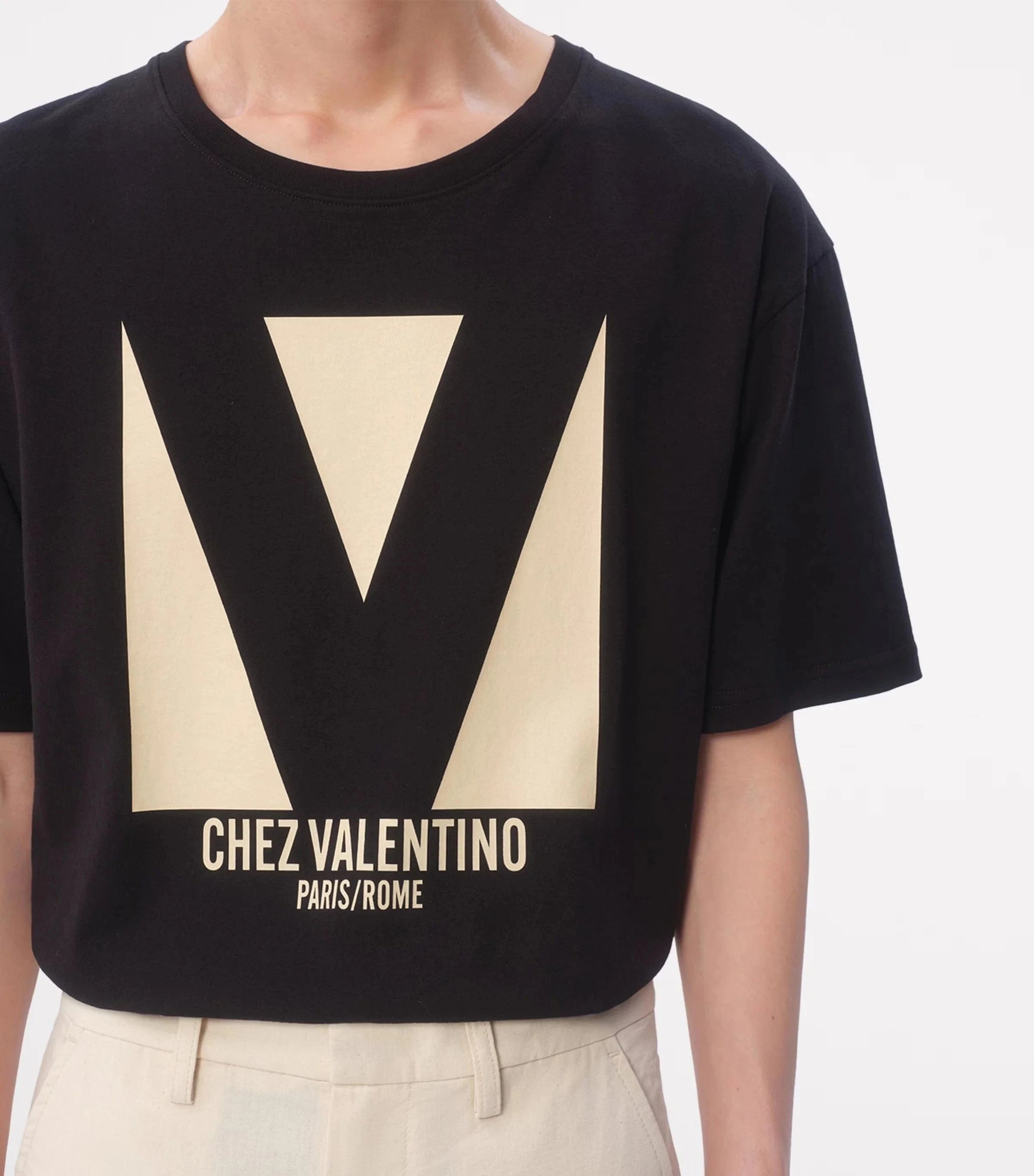 ヴァレンティーノシェズバレンティーノプリントTシャツ