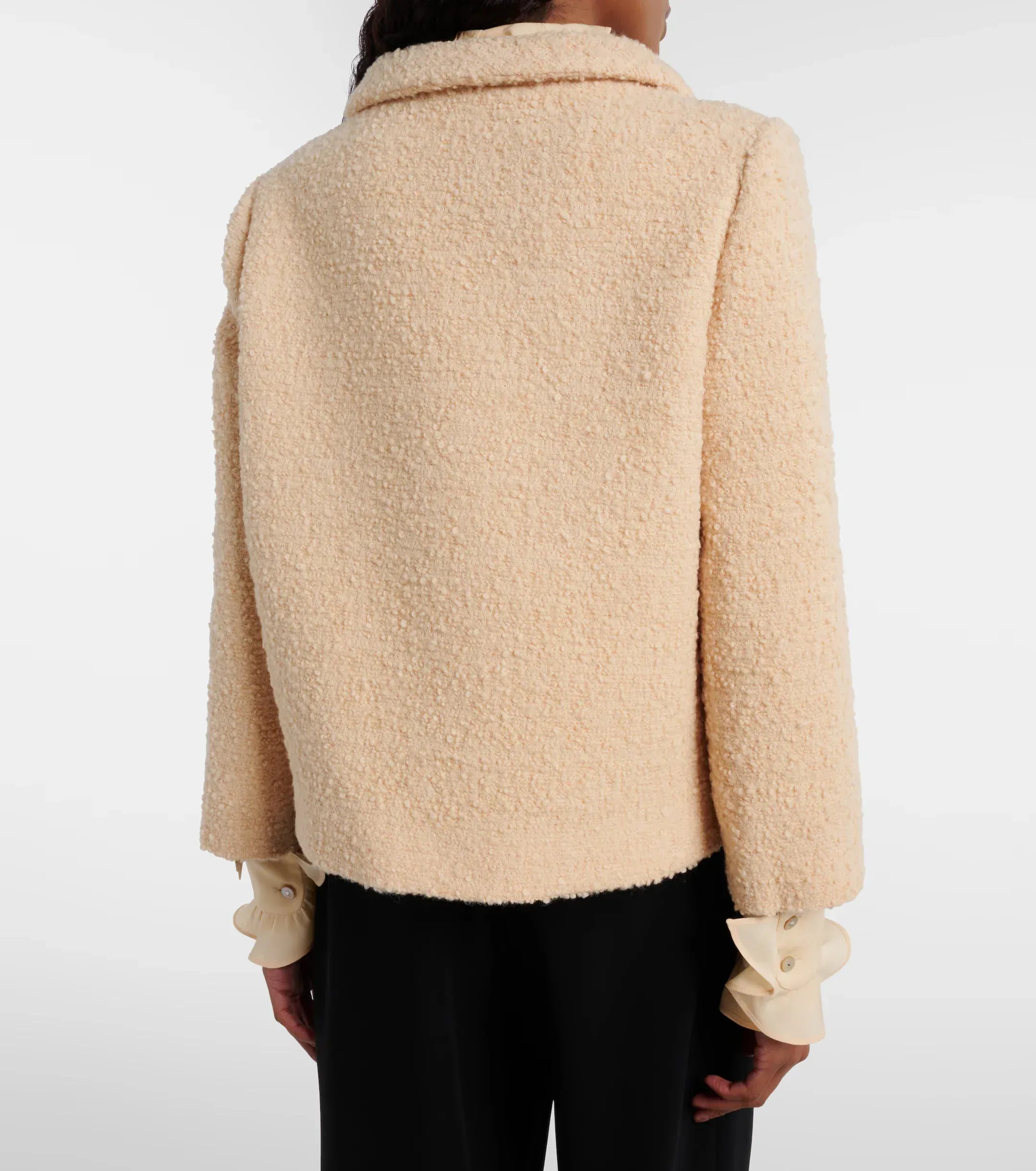 Valentino Embellished Wool-Blend Tweed Jacket