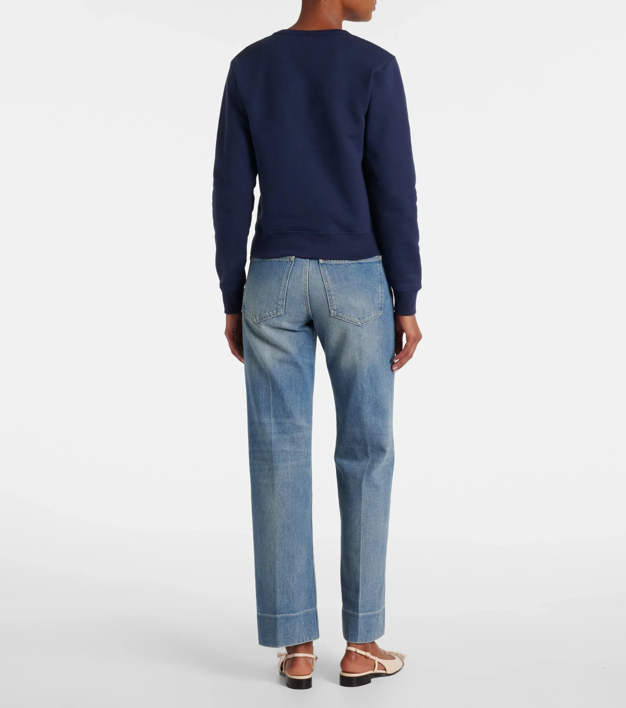 Valentino Embroidered Cotton Jersey Sweatshirt