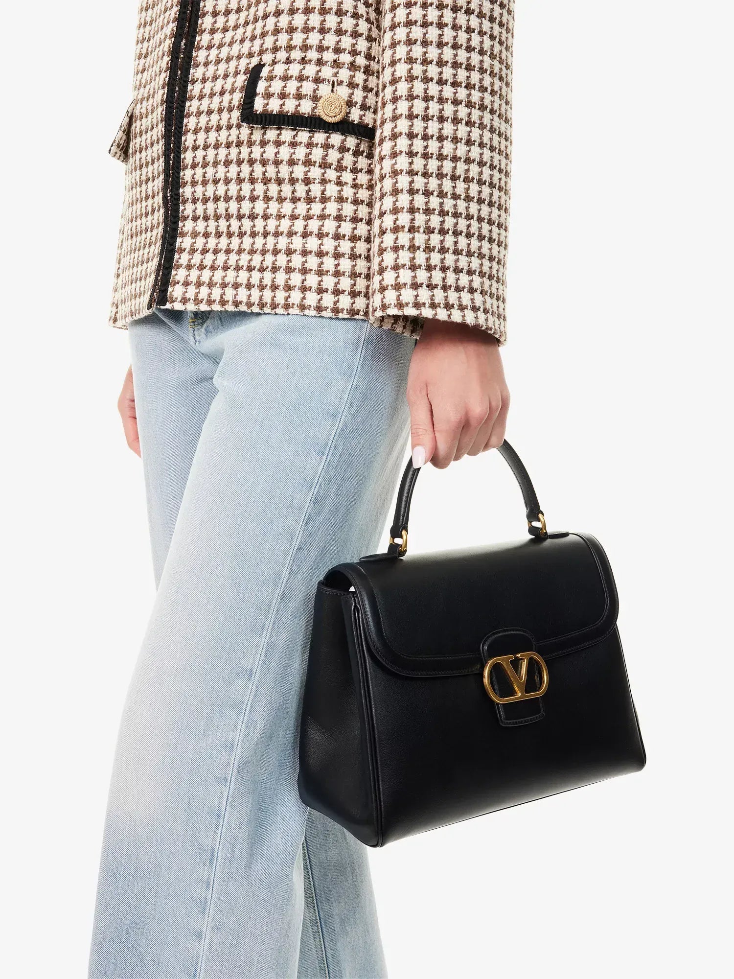Valentino Garavani 9to5 Leather Top Handle Bag