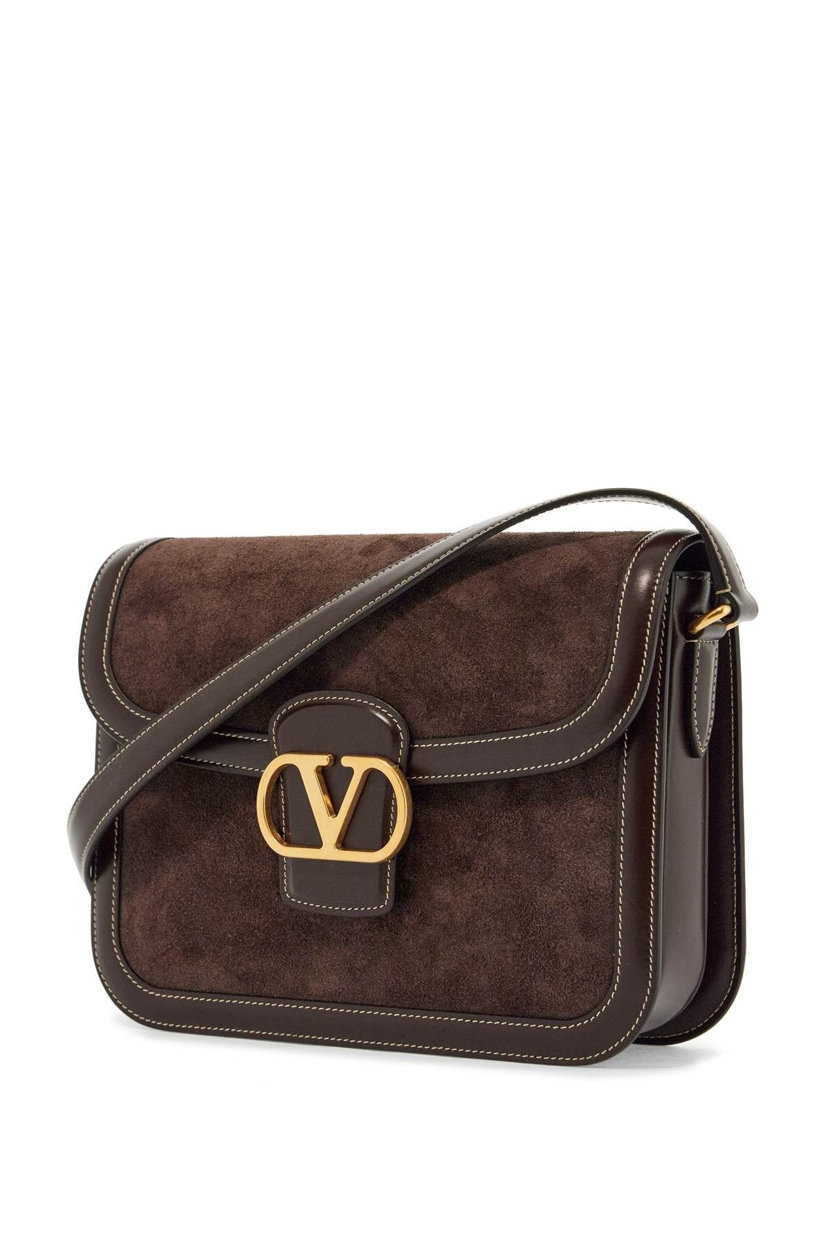 Valentino Garavani 9to5 Suede Shoulder Bag