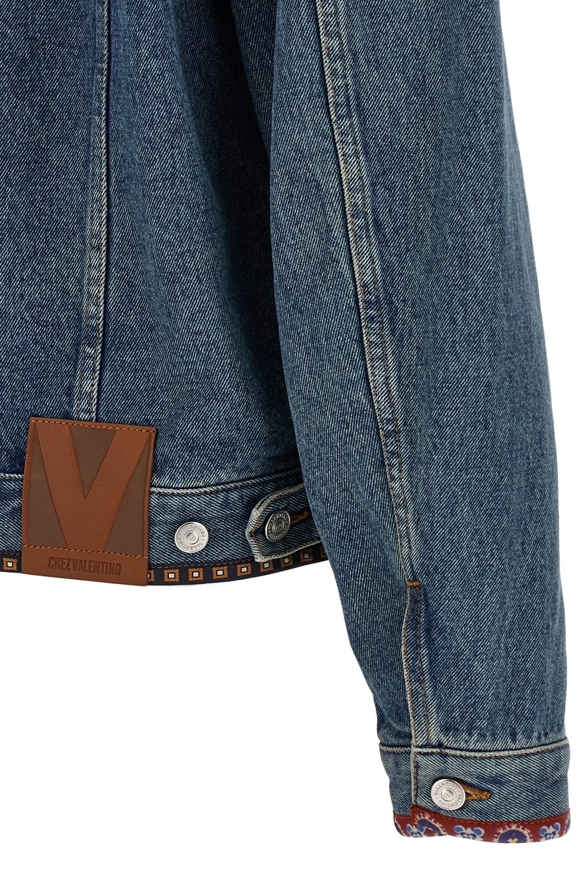 Valentino Garavani Valentino Garavani Beaded Embroidered Denim Jacket
