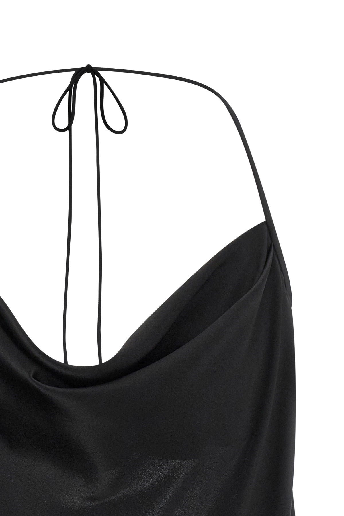 Valentino Garavani Black Silk Satin Top