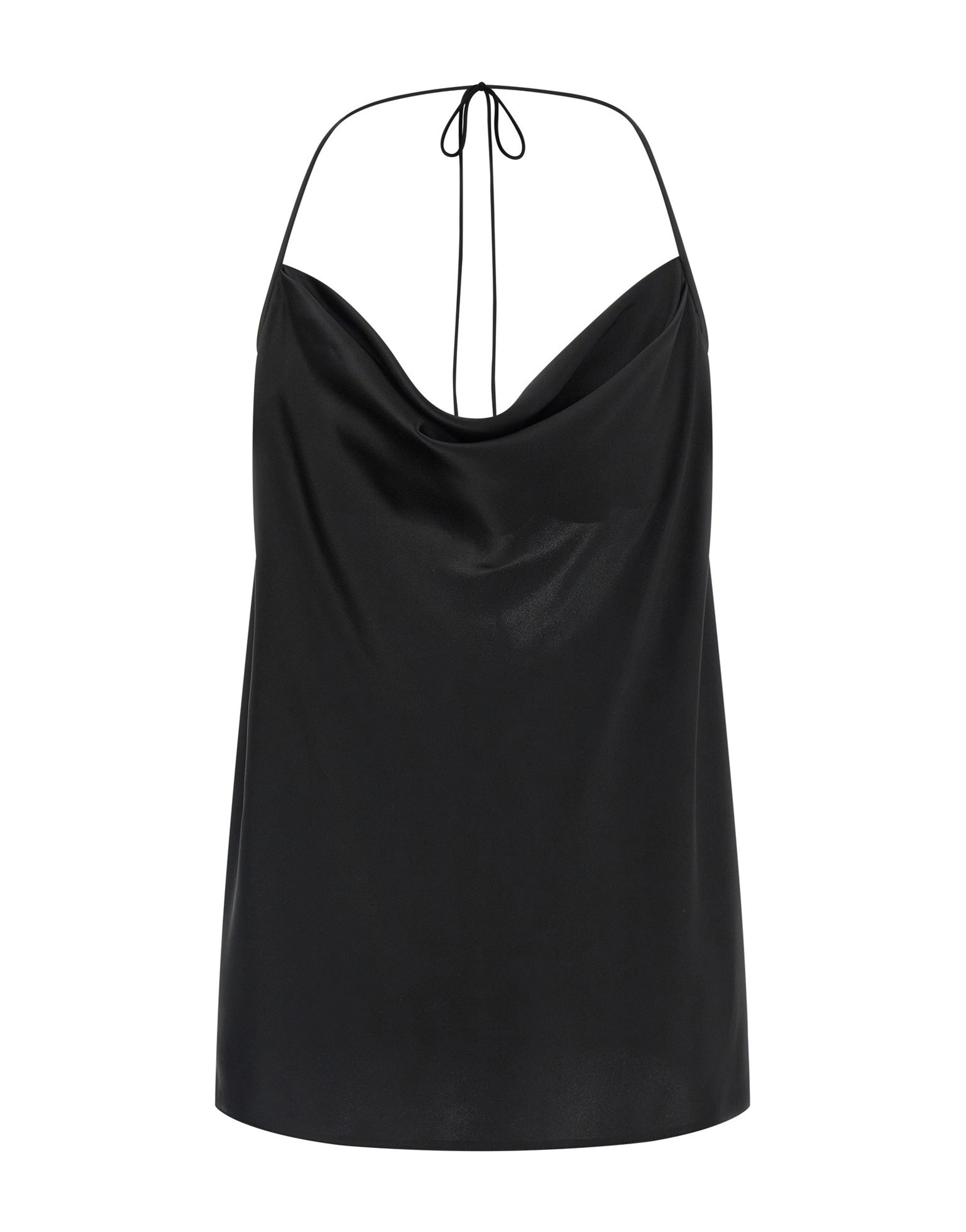 Valentino Garavani Black Silk Satin Top