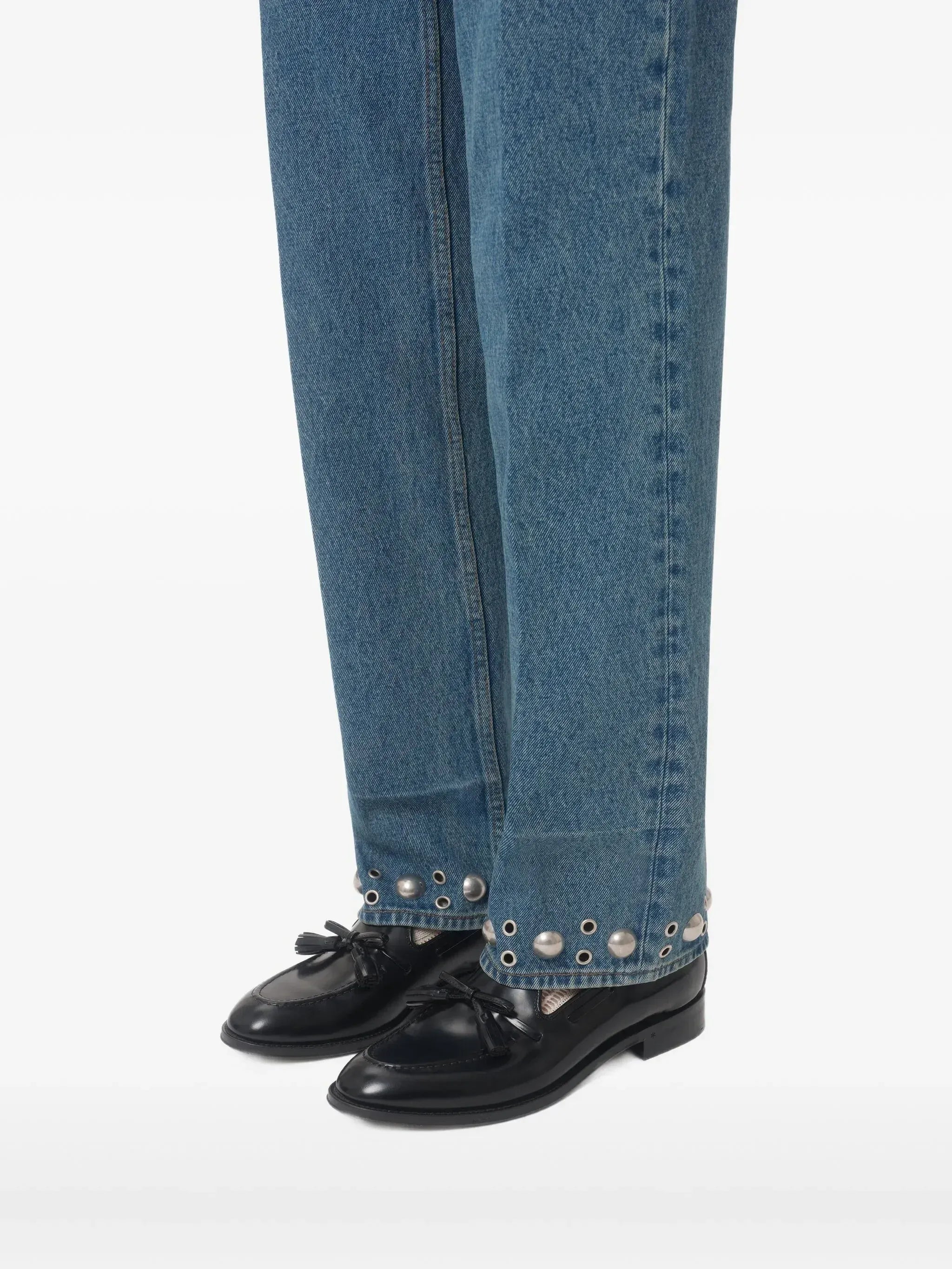 Valentino Garavani Bowshire Polished Leather Loafers