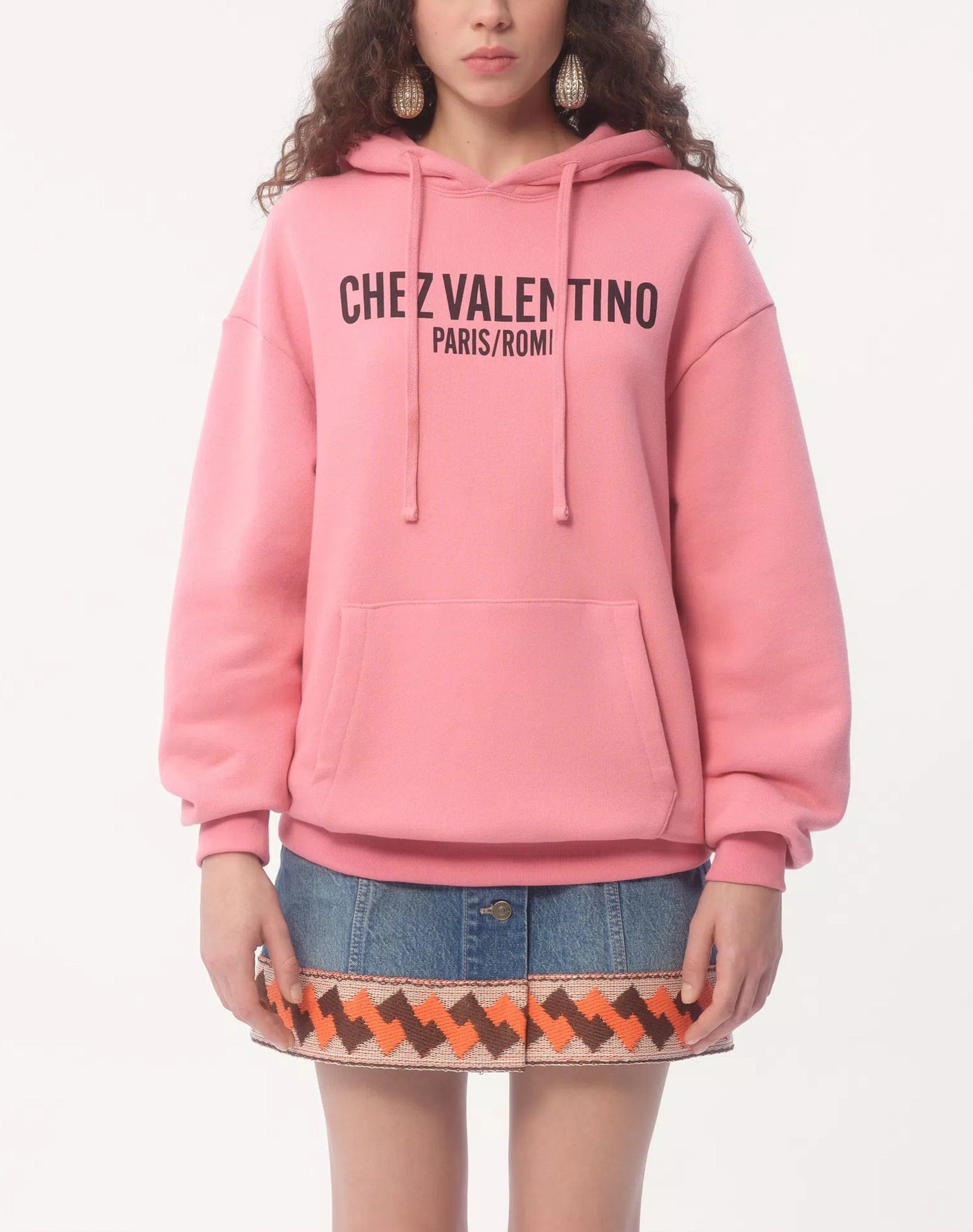 Valentino Garavani Chez Valentino Print Cotton Hoodie