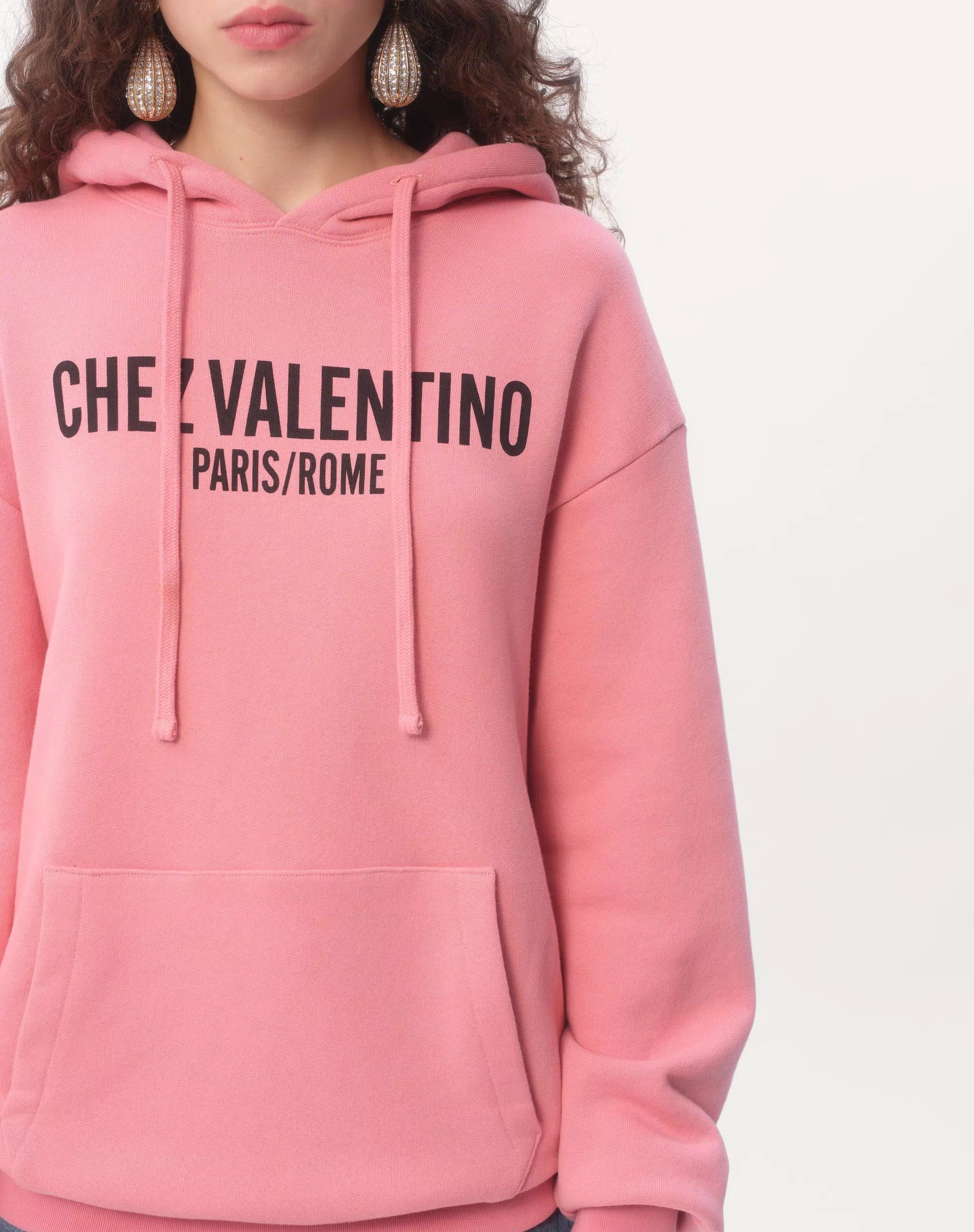 Valentino Garavani Chez Valentino Print Cotton Hoodie