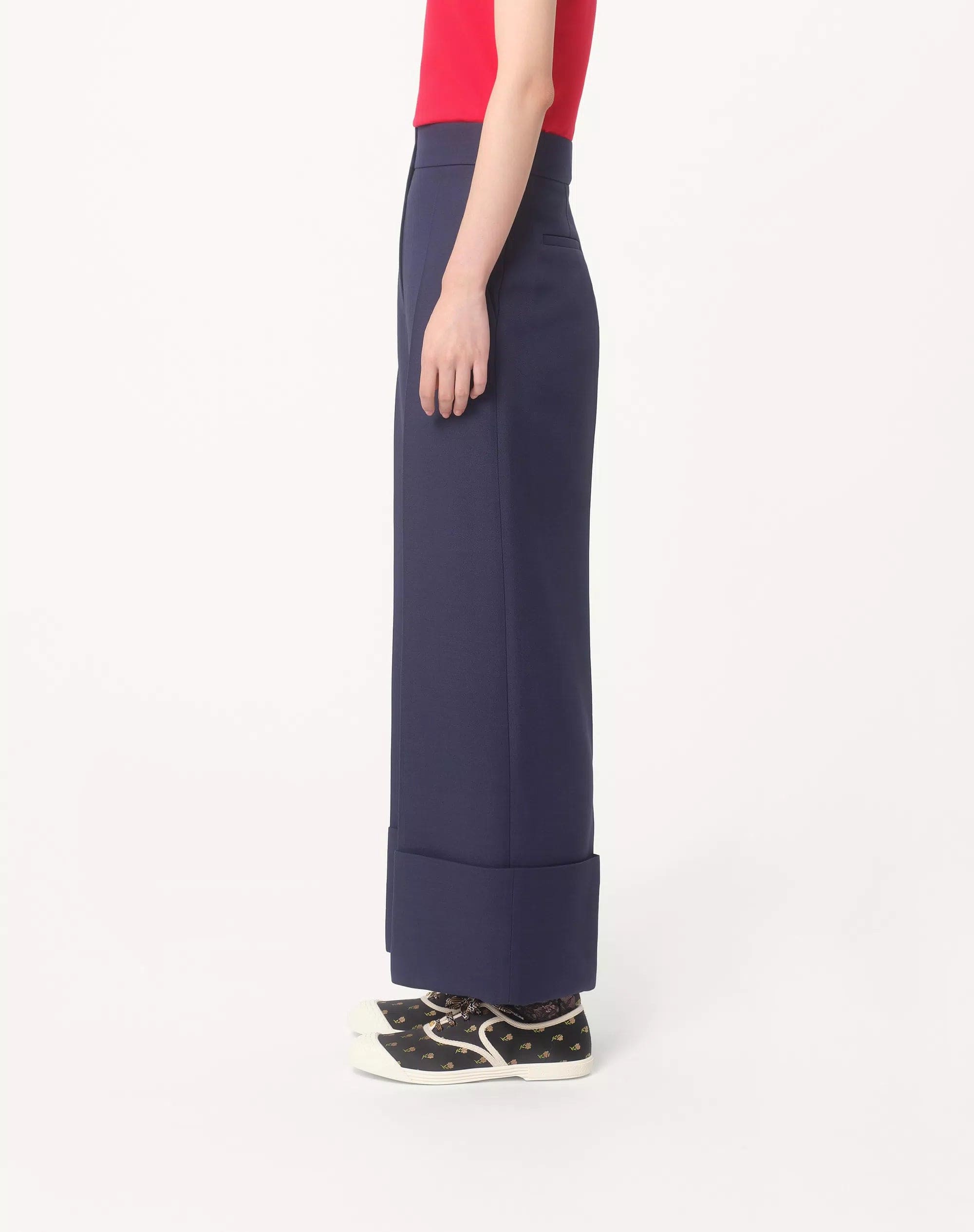 Valentino Garavani Crepe Couture Wide-Leg Pants