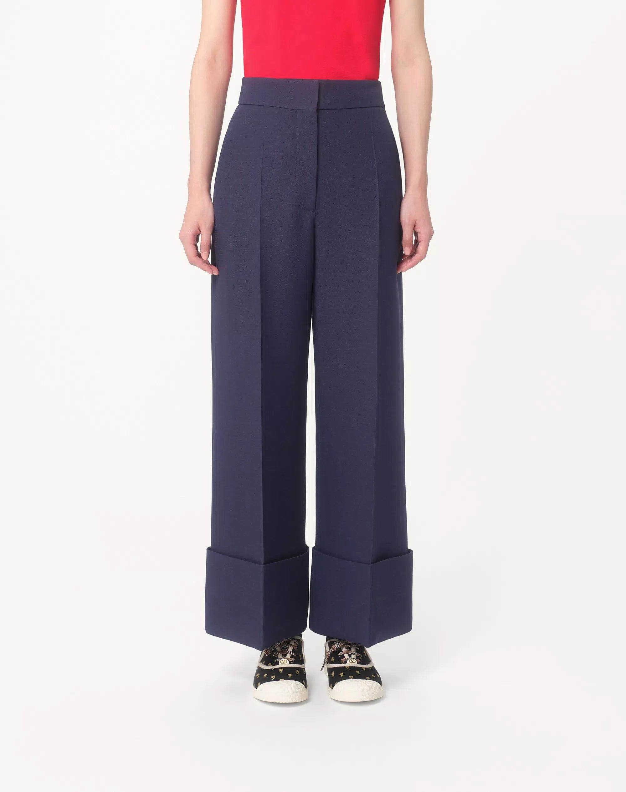 Valentino Garavani Crepe Couture Wide-Leg Pants