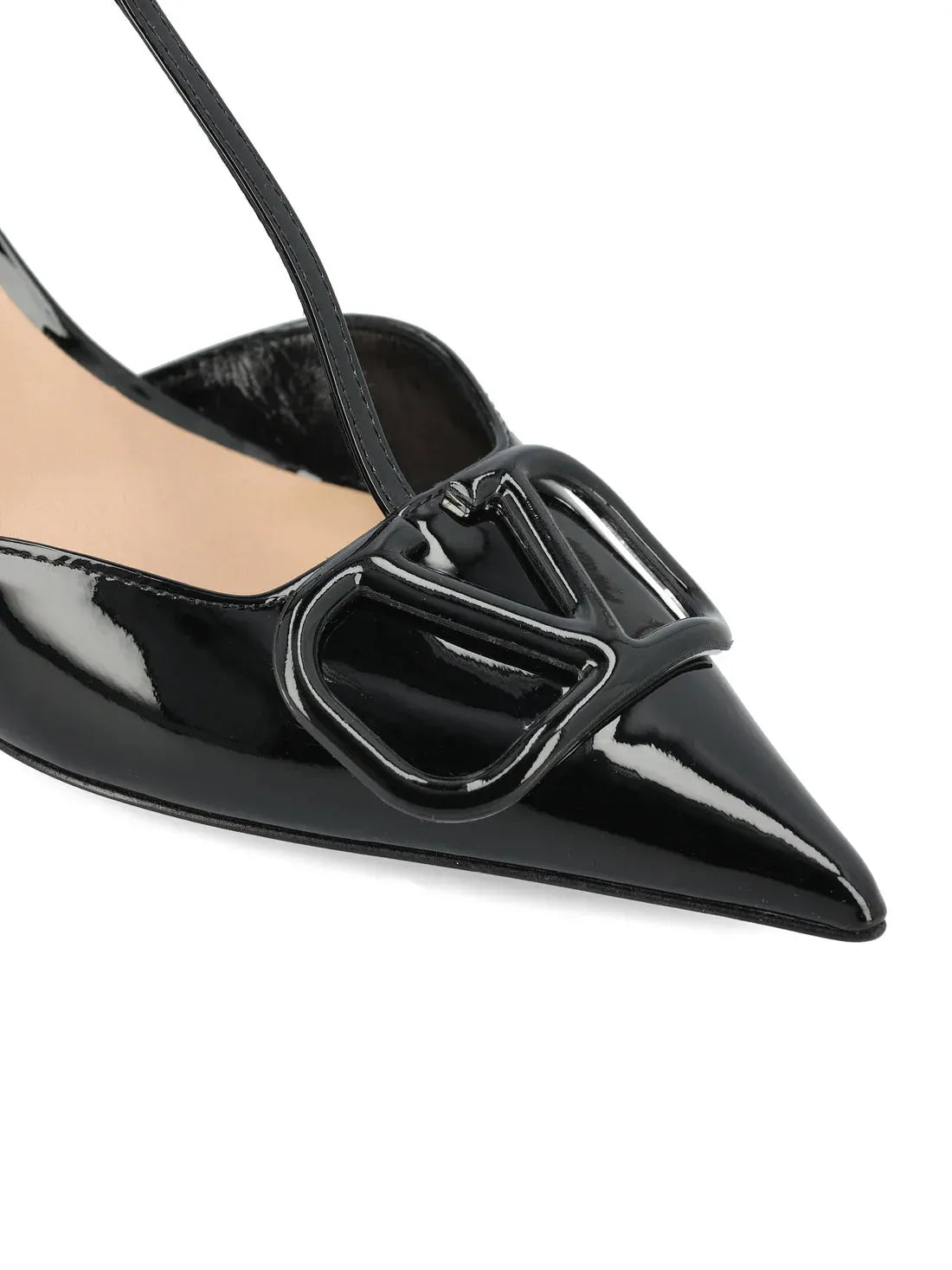 Valentino Garavani D'Orsay VLogo 65 Patent Leather Pumps
