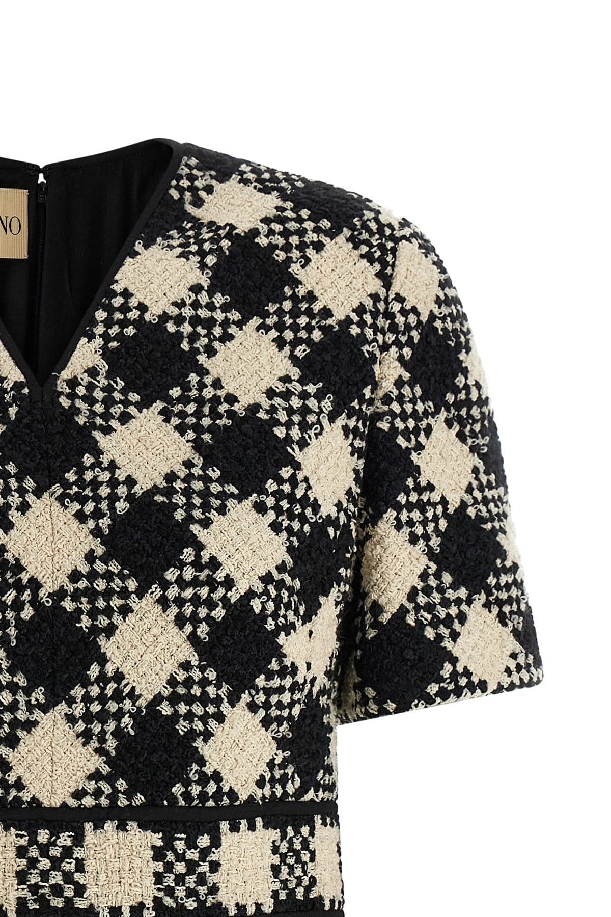 Valentino Garavani Valentino Garavani Damier Tweed Mini Dress