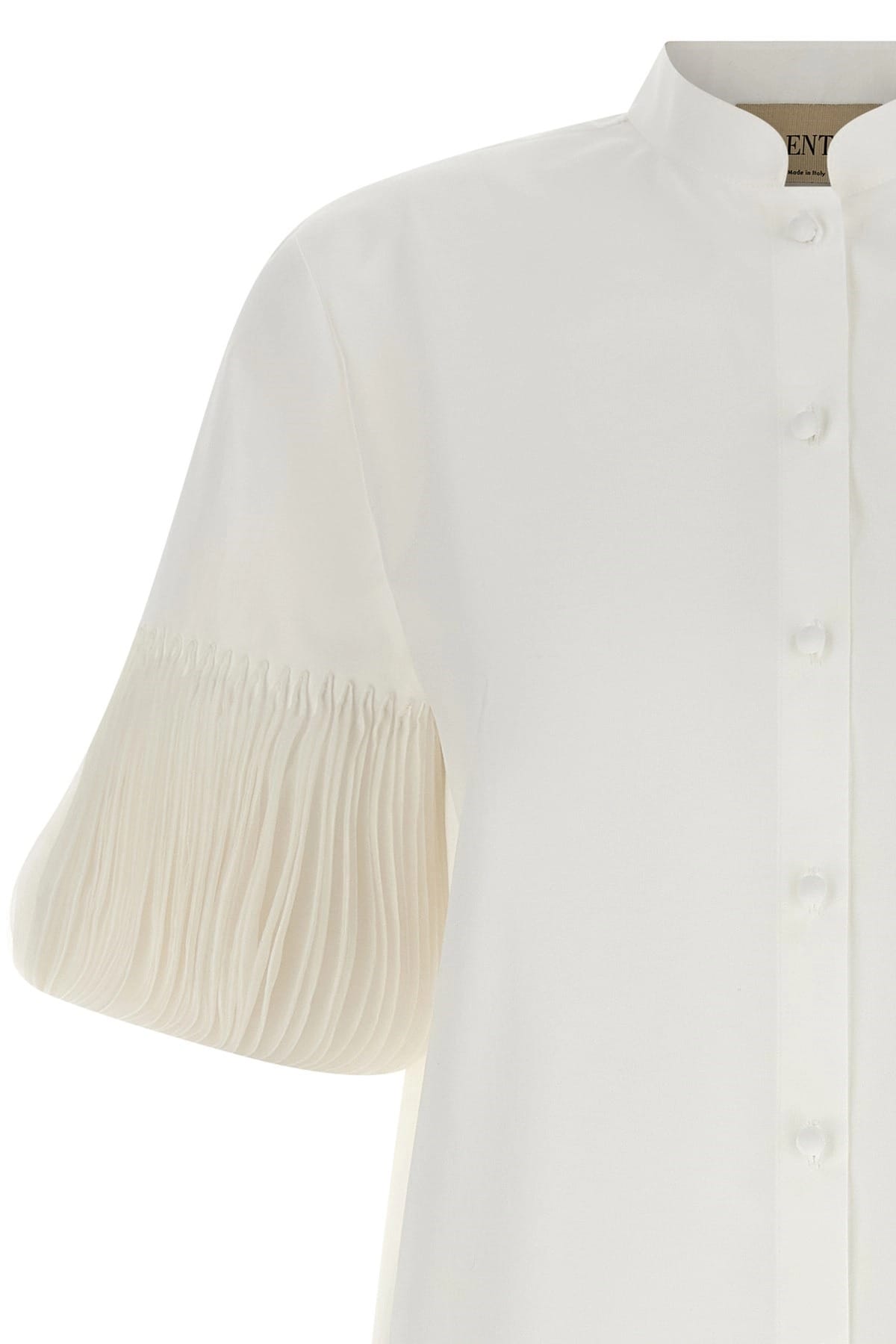 Valentino Garavani Valentino Garavani Embroidered Poplin Mandarin Shirt