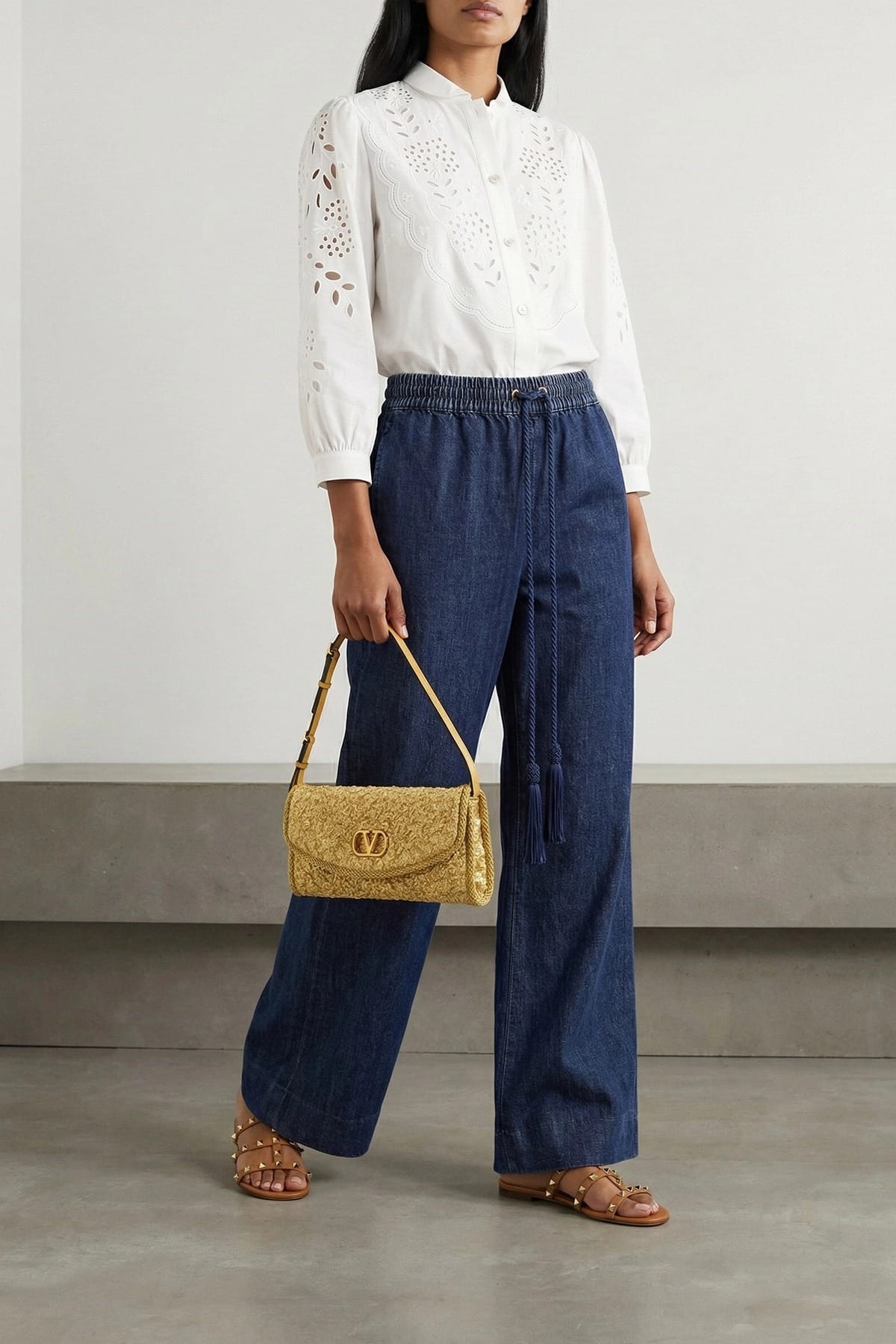 Valentino Garavani Embroidered Sangallo Shirt - alternate view