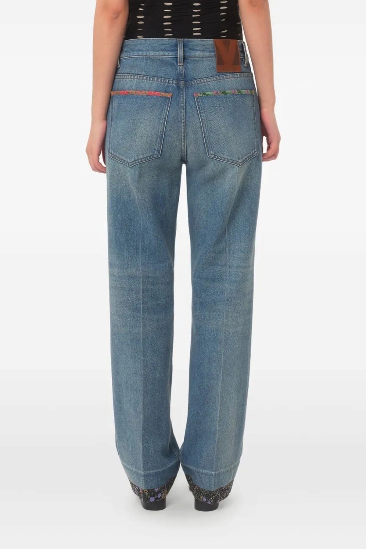Valentino Garavani Valentino Garavani Floral Print Jeans