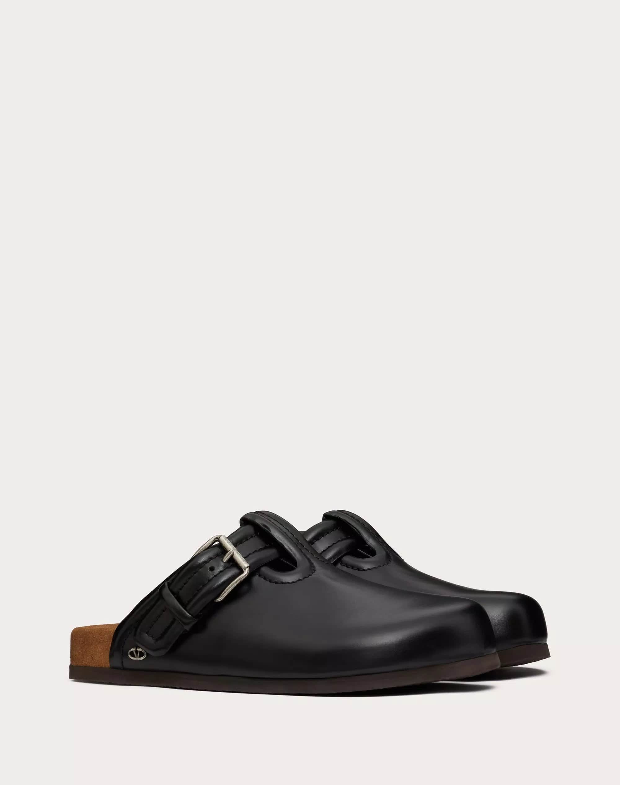 Valentino Garavani Fussbett Leather Slippers